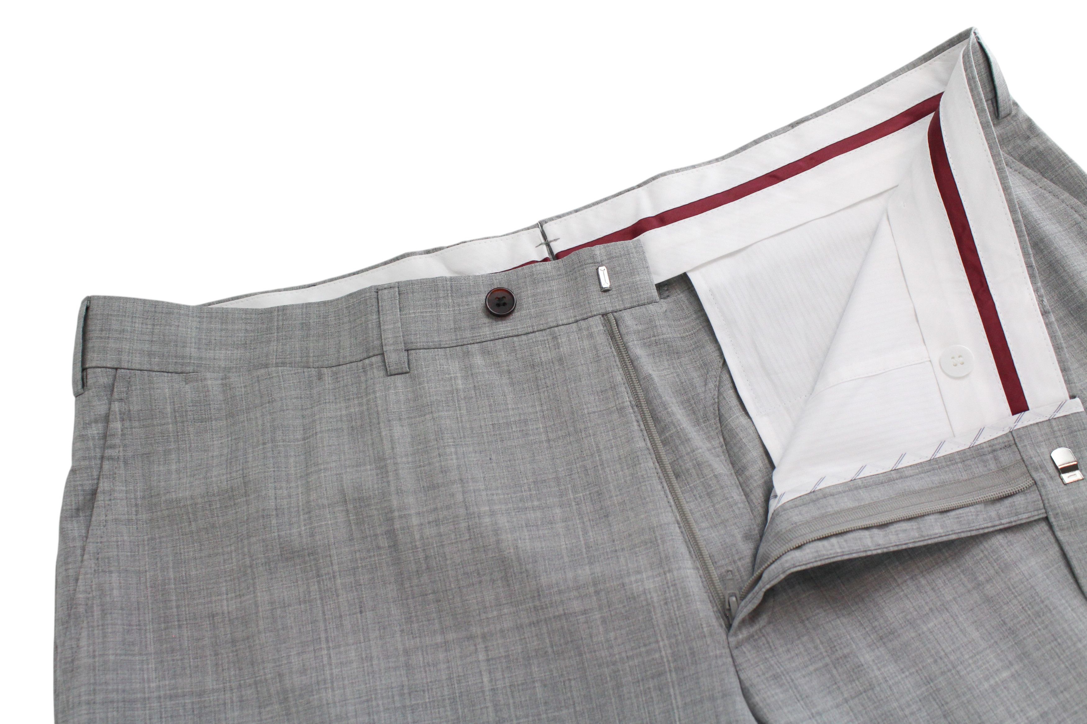 Suitsupply UK40S Grey Wool Pleated Trousers 60534 Size US 40 / EU 56 - 3 Thumbnail