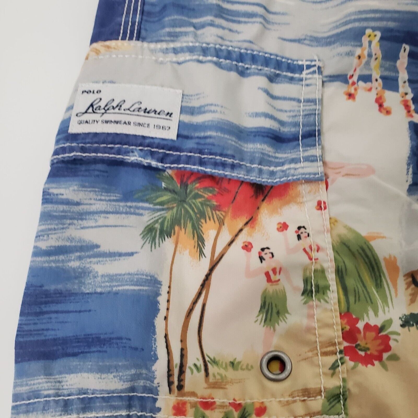 Polo Ralph Lauren Polo Ralph Lauren Hawaiian Hula Girl Swim Shorts Mens Sz L Size US 36 / EU 52 - 5 Thumbnail