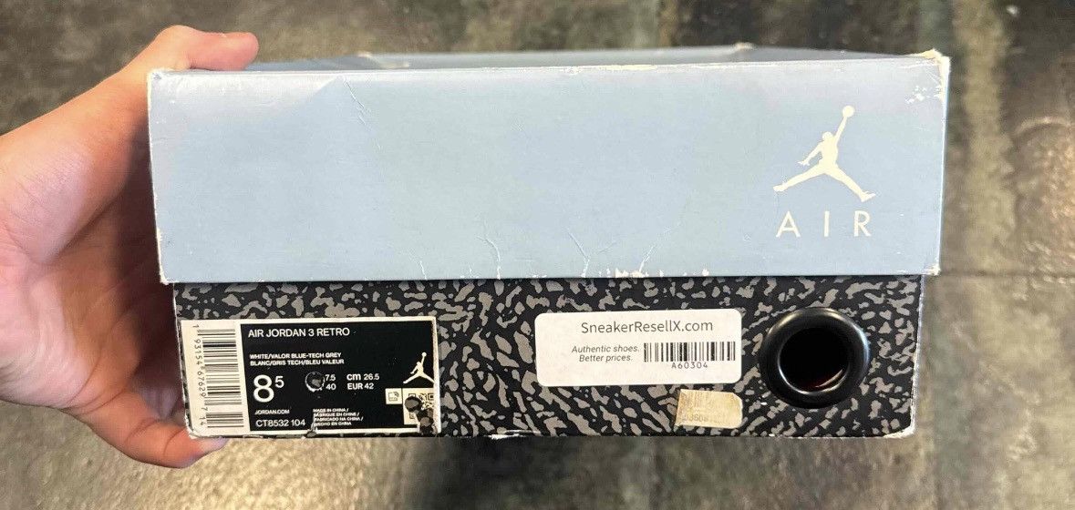 Jordan Brand Jordan 3 UNC Size US 8.5 / EU 41-42 - 9 Thumbnail