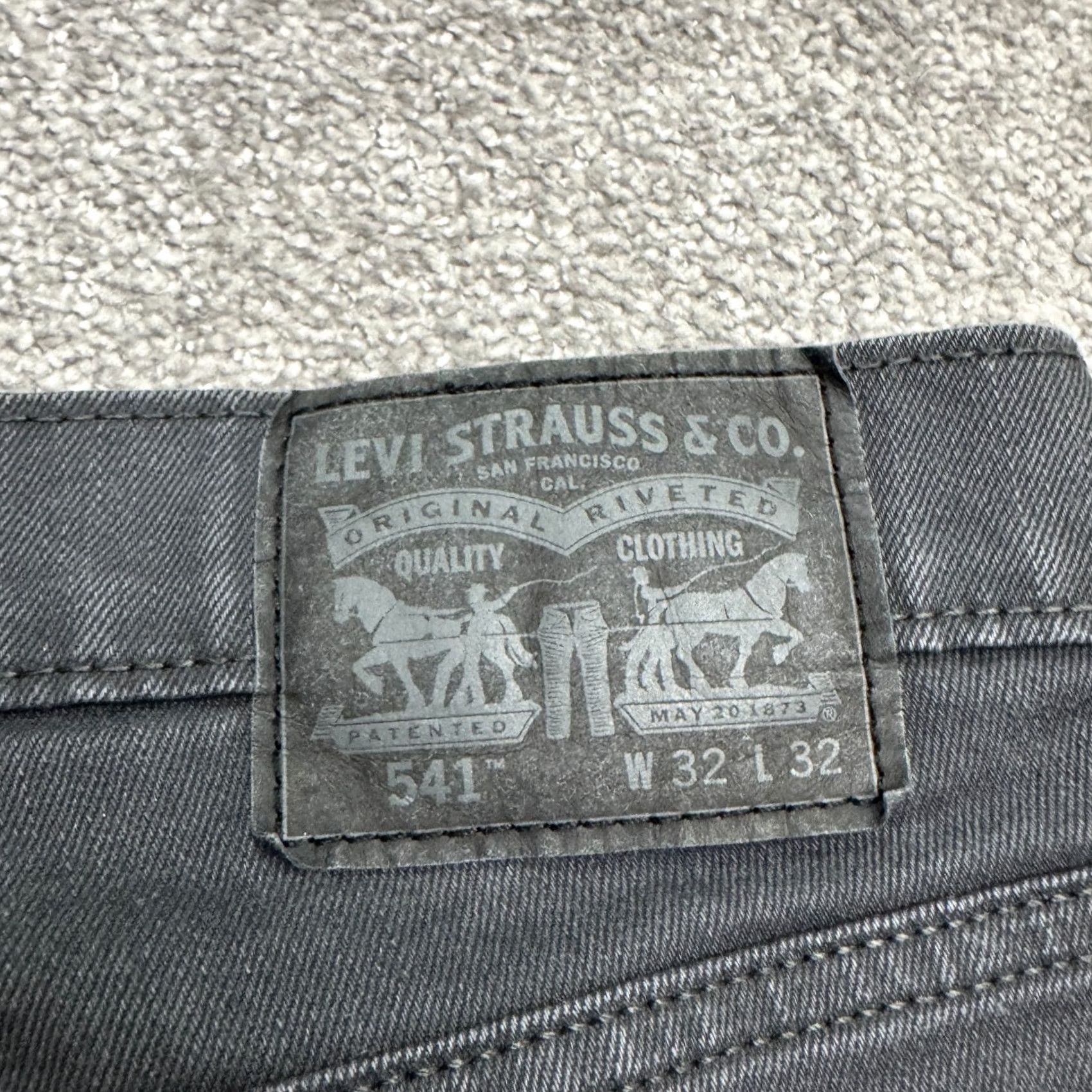 Levi's VINTAGE Levi's 541 Athletic Fit Taper Jeans Mens 32x32 Charcoal Gray Cotton Blend Denim City Grunge Mens Size US 32 / EU 48 - 5 Thumbnail