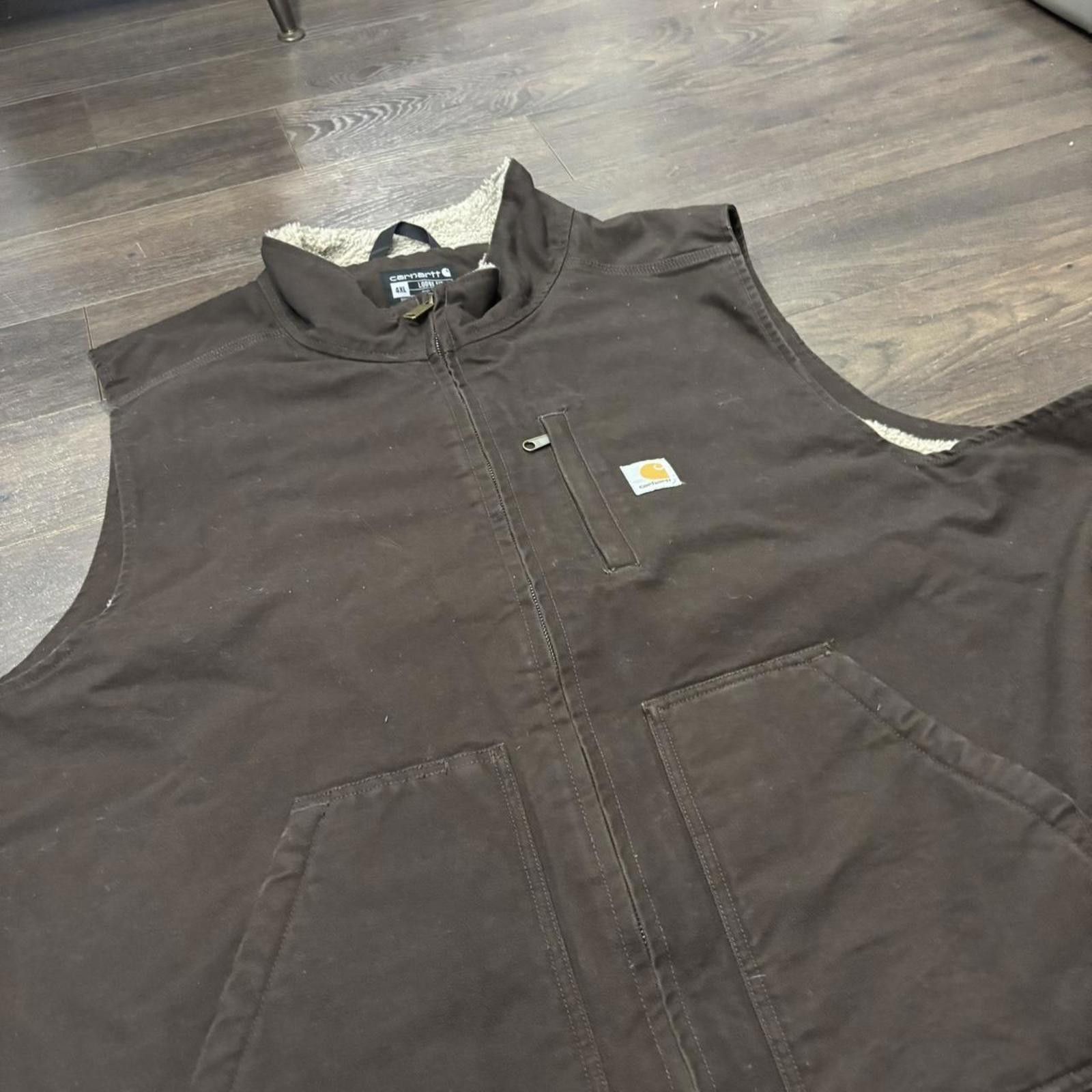 Carhartt carhartt loose fit Sherpa lined vest 4XL Size US XXL / EU 58 / 5 - 3 Thumbnail