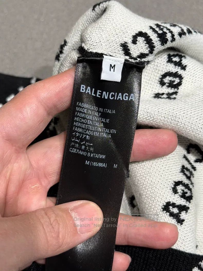 Balenciaga Balenciaga Women's Woolen Sweater Hoodie Size M / US 6-8 / IT 42-44 - 8 Thumbnail