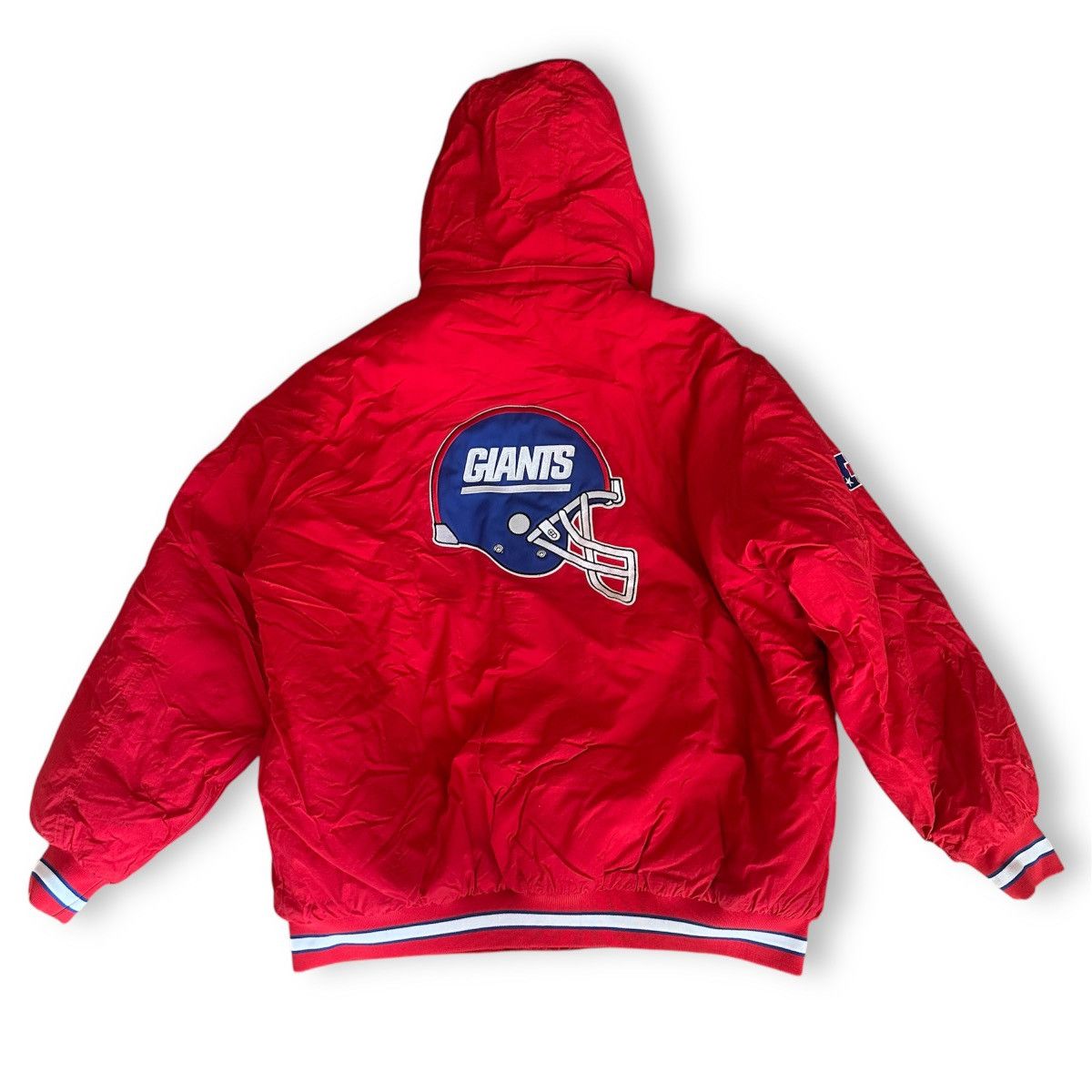 NFL × Reebok × Vintage VTG New York Giants Hooded Coat NFL Reebok Gridiron Classic Size US XL / EU 56 / 4 - 1 Thumbnail