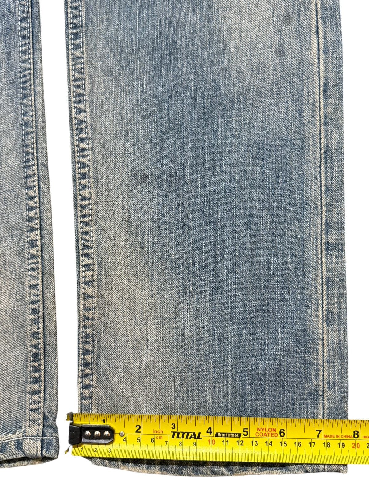 Levi's Vintage Y2K Levis 504 Faded Wash Whisker Distressed Straight Size US 30 / EU 46 - 16 Thumbnail