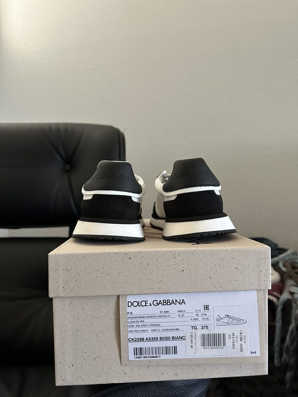 Dolce & Gabbana DG Cushion Sneaker Size US 7.5 / IT 37.5 - 5 Thumbnail