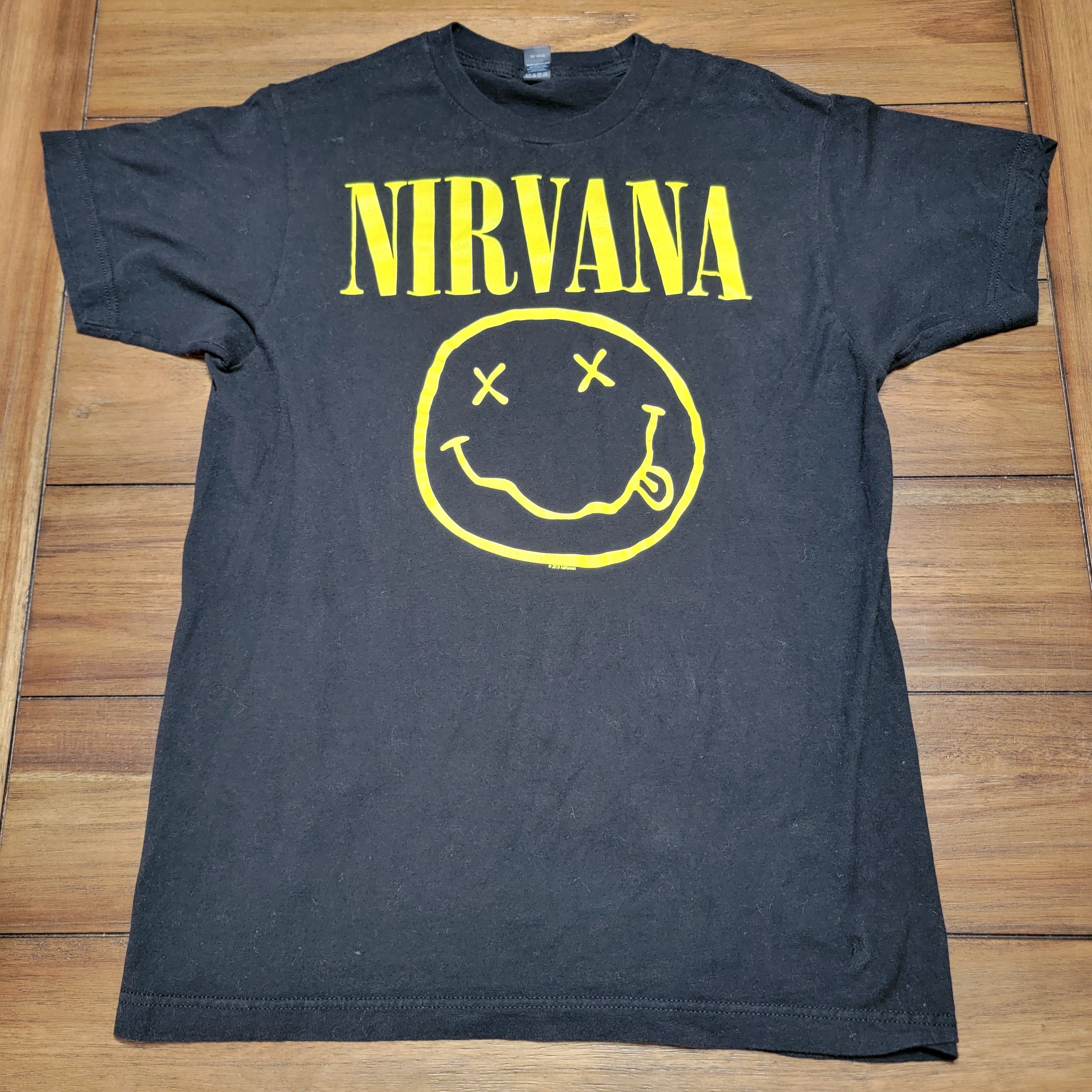 Nirvana Tultex SS Unisex Tee "Nirvana" Yellow Logo - Size Medium Size US M / EU 48-50 / 2 - 1 Thumbnail