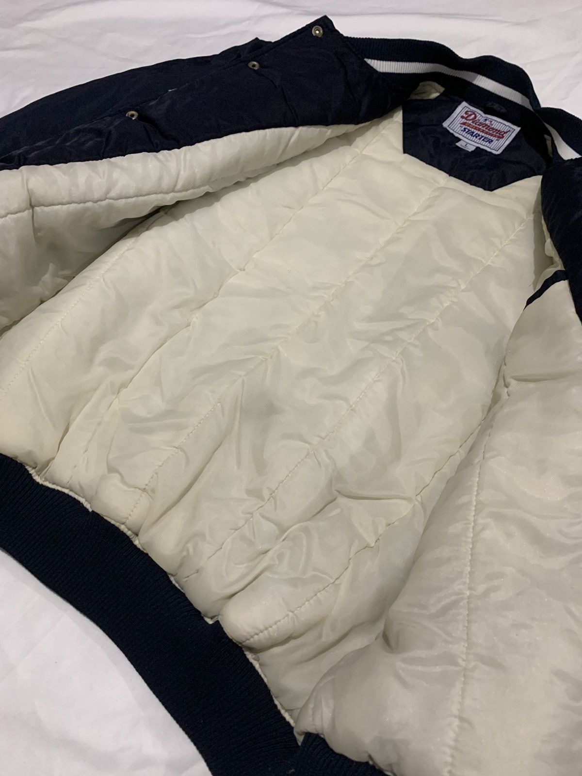 Starter × Vintage Vintage 90's New York Yankees Diamond Collection Satin Size US L / EU 52-54 / 3 - 4 Thumbnail
