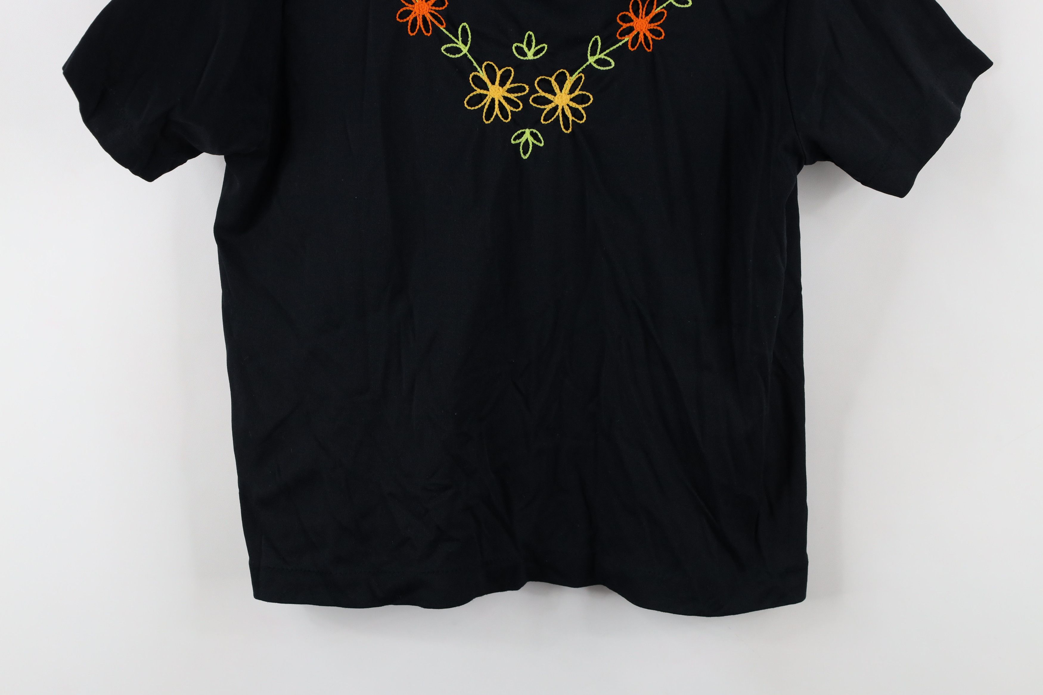 Vintage Vintage 70s Mid Century Modern MCM Knit Cropped T-Shirt Size L / US 10 / IT 46 - 3 Thumbnail