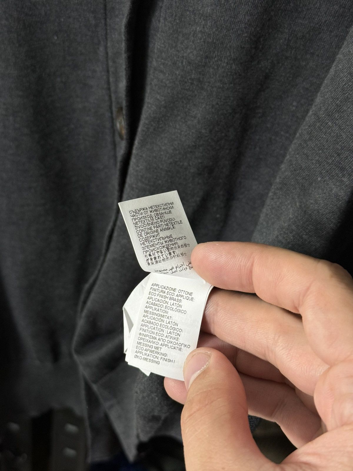 Brunello Cucinelli Brunello Cucinelli Cashmere Cotton Cardigan Gray Size L Size L / US 10 / IT 46 - 17 Thumbnail