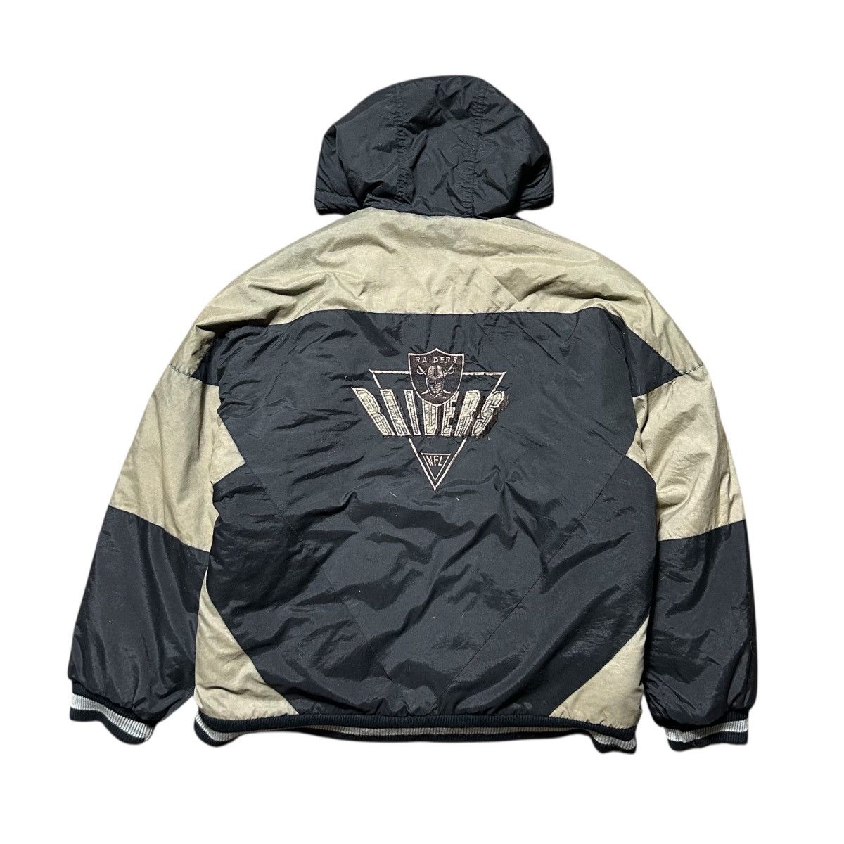NFL Vintage Raiders Embroidered Faded Hoodie Size US M / EU 48-50 / 2 - 2 Thumbnail