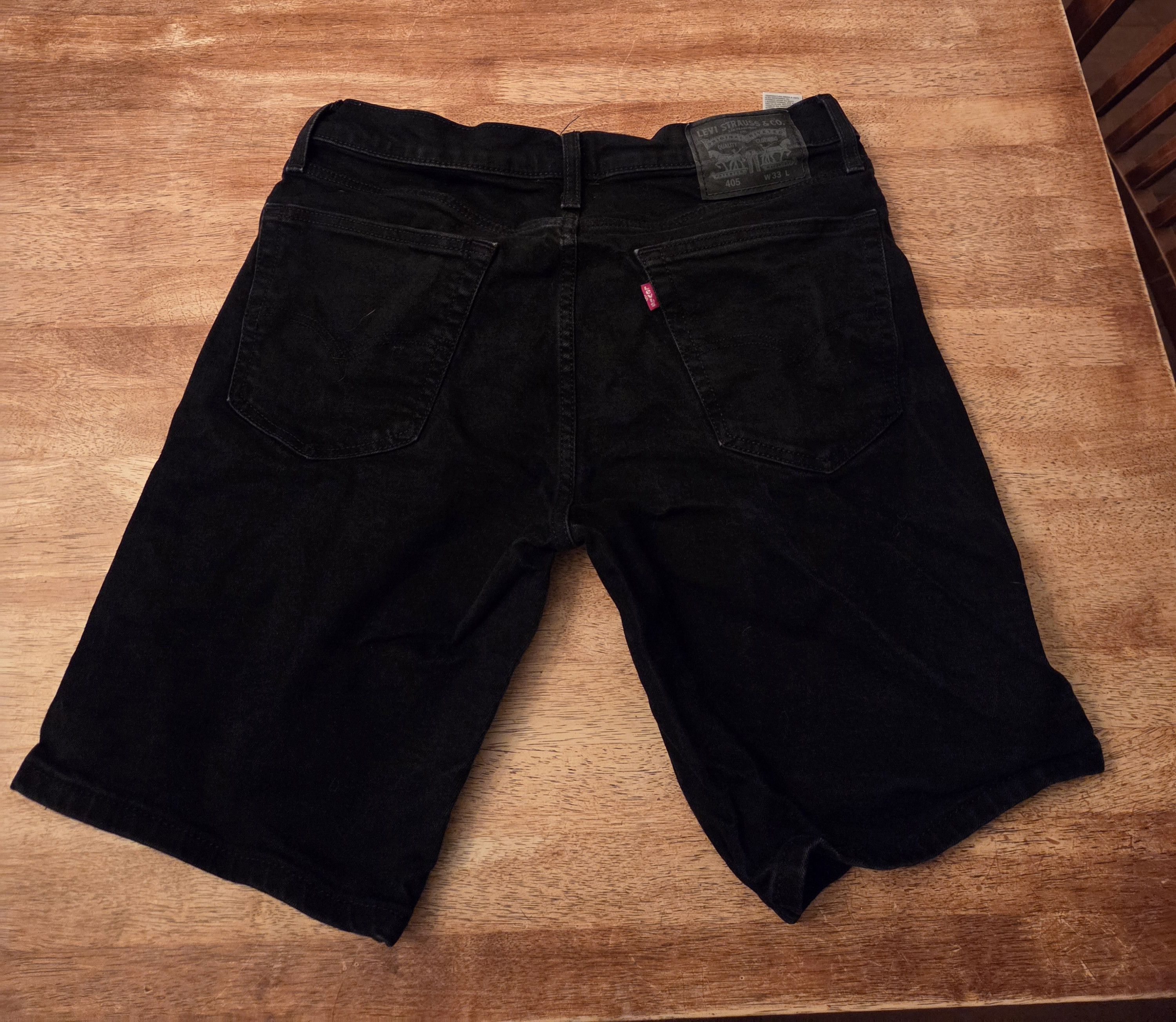 Levi's Black Jean Shorts (FINAL DROP) Size US 33 - 2 Thumbnail