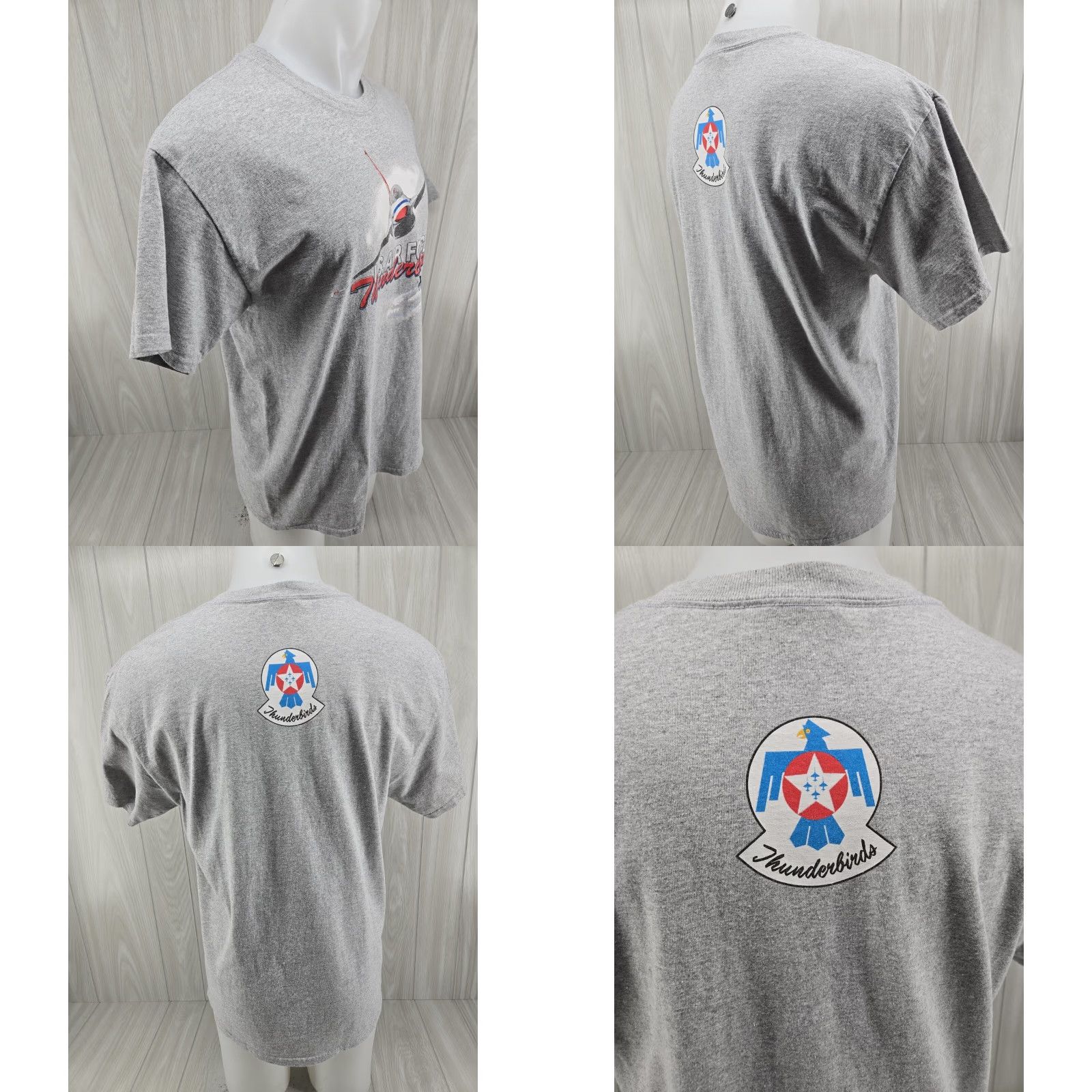 Gildan VINTAGE Gildan US Air Force Thunderbirds Gray T Shirt Mens Size L Size US L / EU 52-54 / 3 - 8 Thumbnail