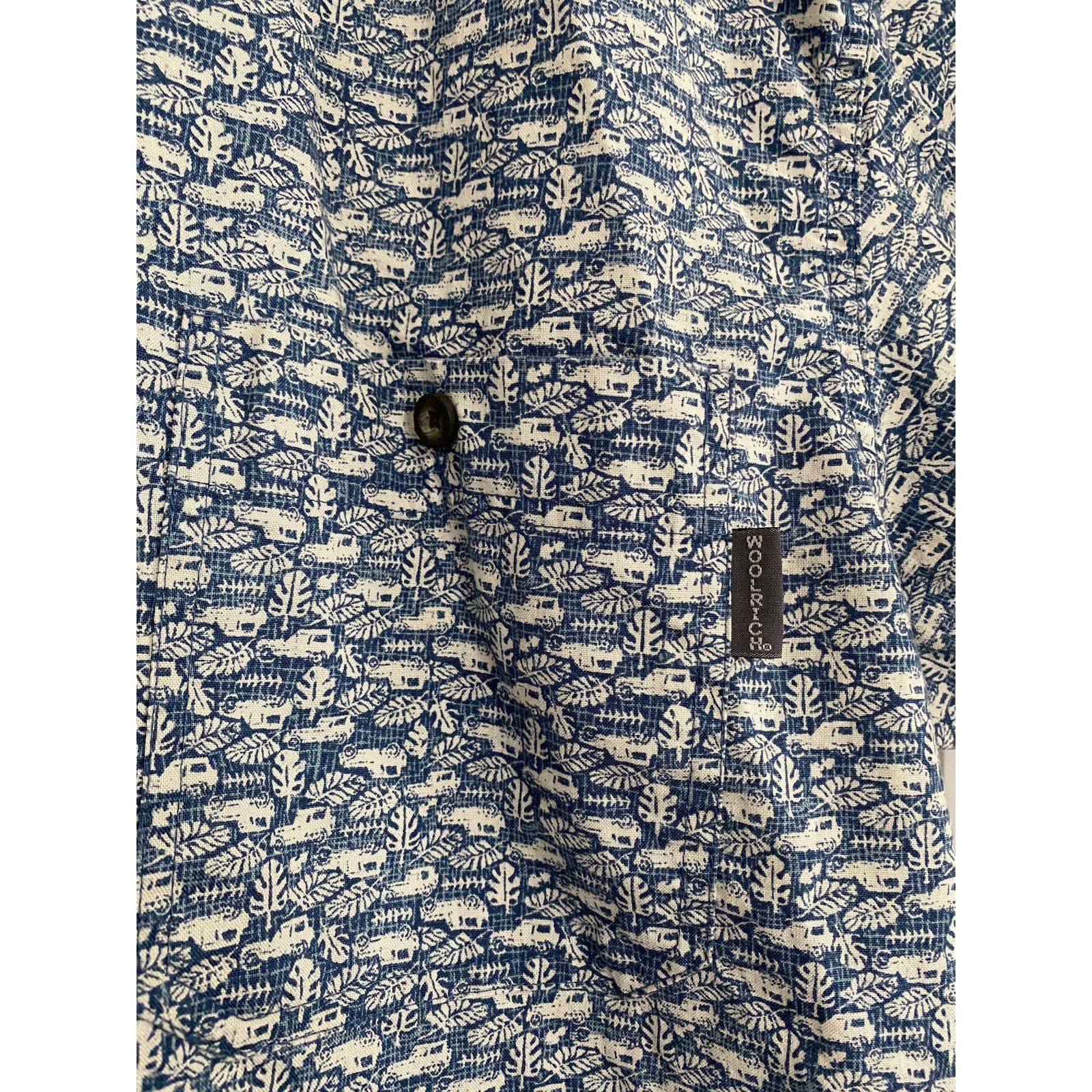 Woolrich Woolen Mills Woolrich Blue Short Sleeve Button-Up Shirt Size Large Size US L / EU 52-54 / 3 - 2 Thumbnail