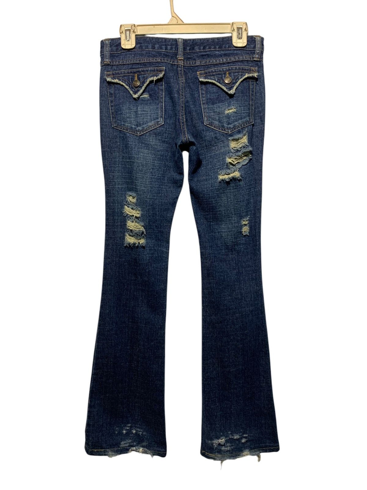 If Six Was Nine × Le Grande Bleu (L.G.B.) × semanticdesign Semantic Design flared jeans distressed ripped punk Size US 30 / EU 46 - 13 Thumbnail