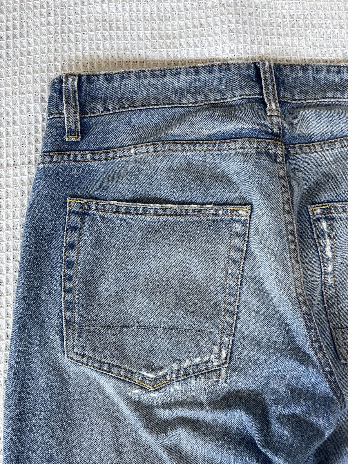DEPARTMENT5 Thrashed🔥DEPARTMENT 5🔥Scab Distressed Light Wash Denim Size US 34 / EU 50 - 10 Thumbnail