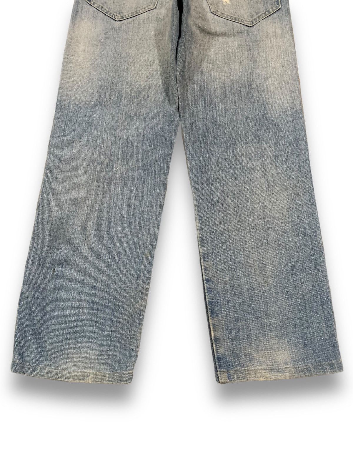 Beams Plus Vintage Japanese Brand Beams Patched Distressed Grunge Jeans Size US 29 - 15 Thumbnail
