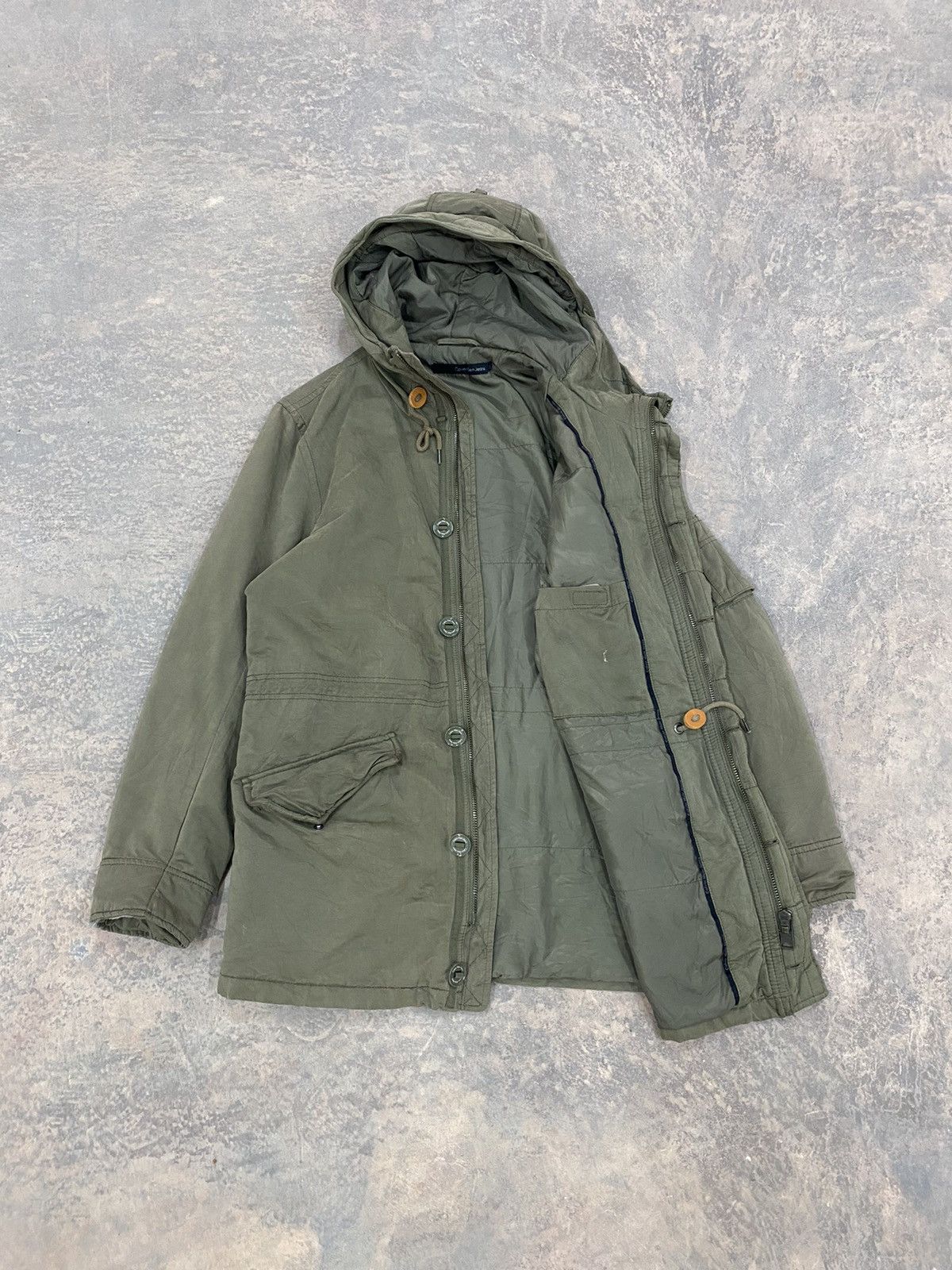 Calvin Klein CALVIN KLEIN CK MILITARY PARKA ARMY WINTER LGB JACKET Size US L / EU 52-54 / 3 - 9 Thumbnail
