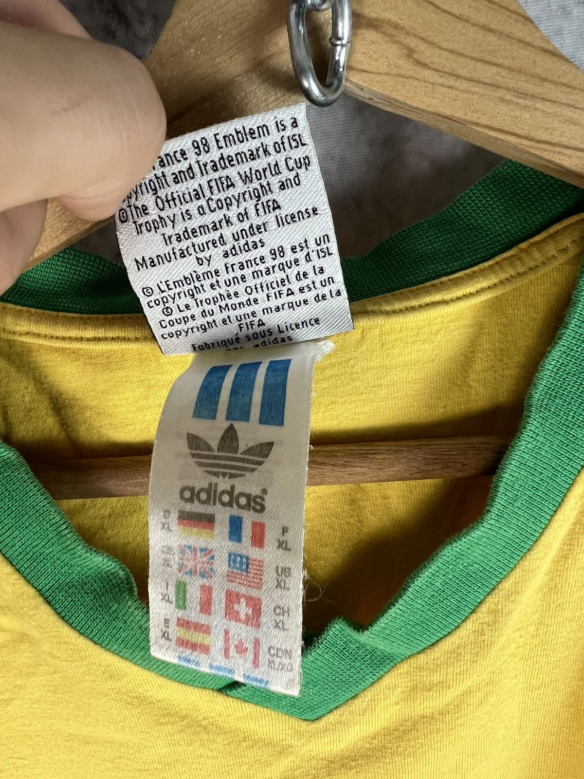 Vintage Adidas Brazil Jersey Vintage ©1994 ISL™ Size US XL / EU 56 / 4 - 4 Thumbnail