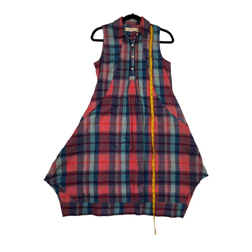 Designer Anthropologie l Isabella Sinclair Tillie Plaid Dress XS Size XS / US 0-2 / IT 36-38 - 5 Thumbnail