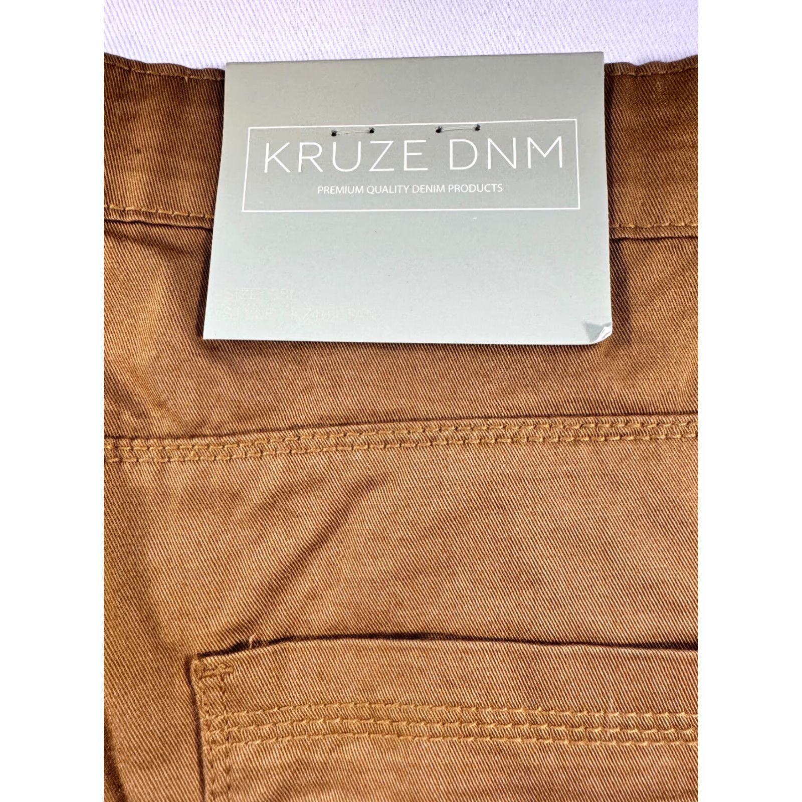 Vintage VINTAGE Kruze DNM Mens 38L (37x32) Brown Chino Pants Stretch Straight Leg NWT 2131 Size US 38 / EU 54 - 5 Thumbnail