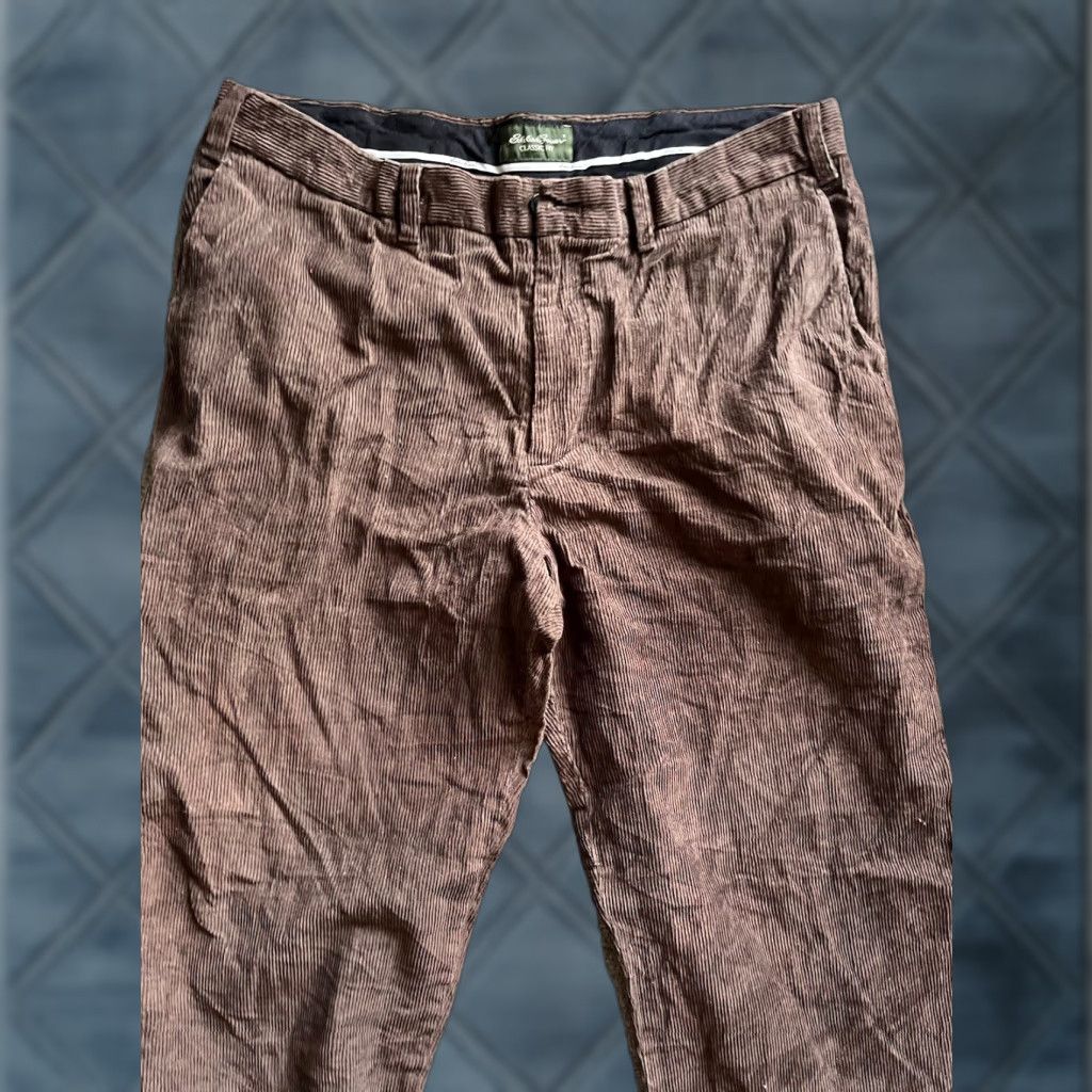 Eddie Bauer Eddie Bauer Corduroy Pants Mens Size 38x29 Classic Fit Brown Flat Front Pockets Size US 38 / EU 54 - 1 Thumbnail