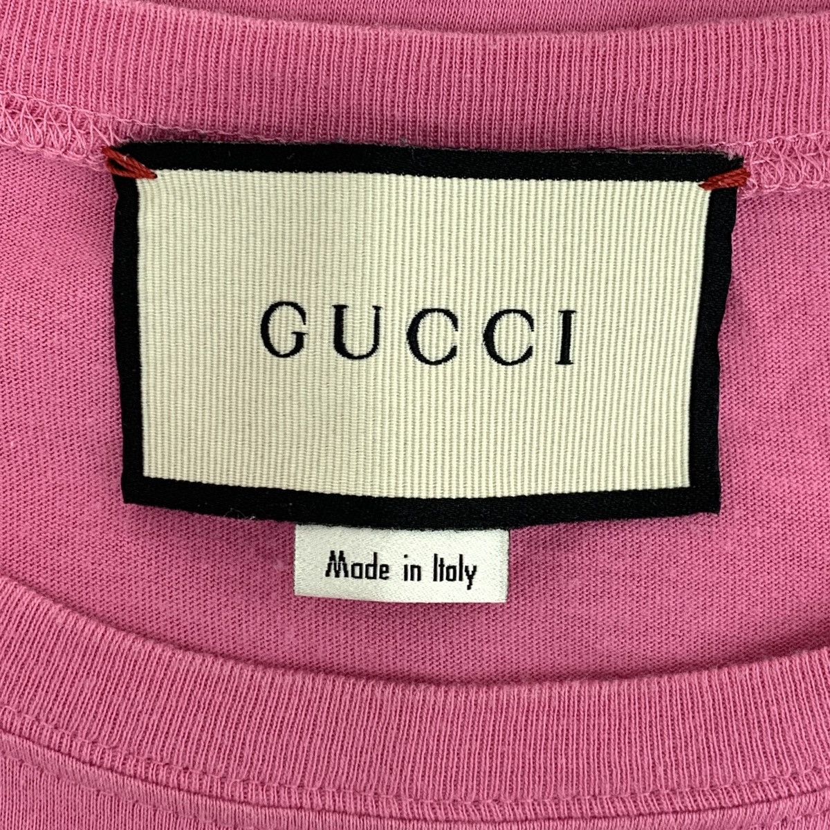 Gucci Gucci Pink Logo Print Short Sleeve T-Shirt K26WX Size XS / US 0-2 / IT 36-38 - 6 Thumbnail