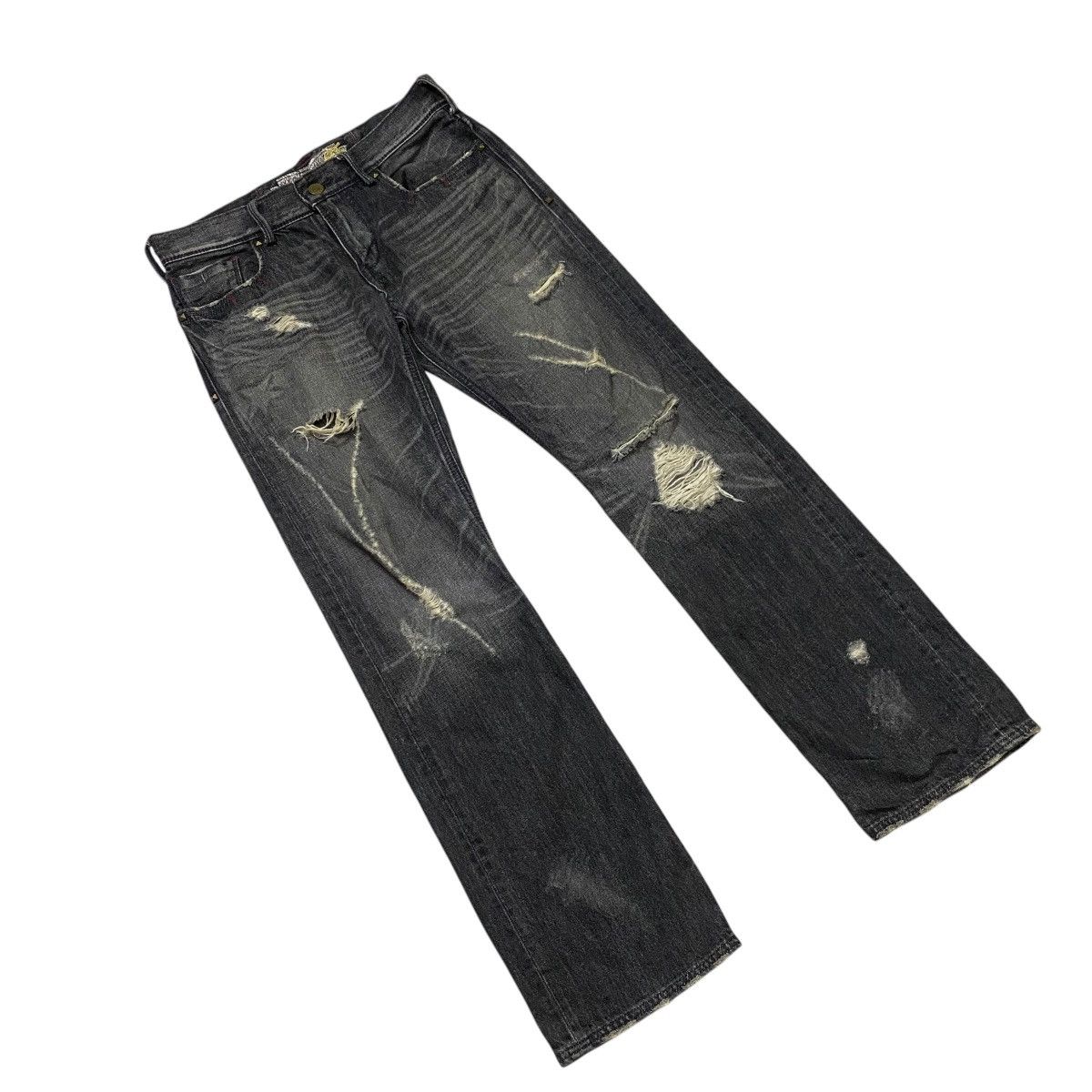 Japanese Brand × Vintage Liberto distressed denim jean Size US 34 / EU 50 - 2 Thumbnail
