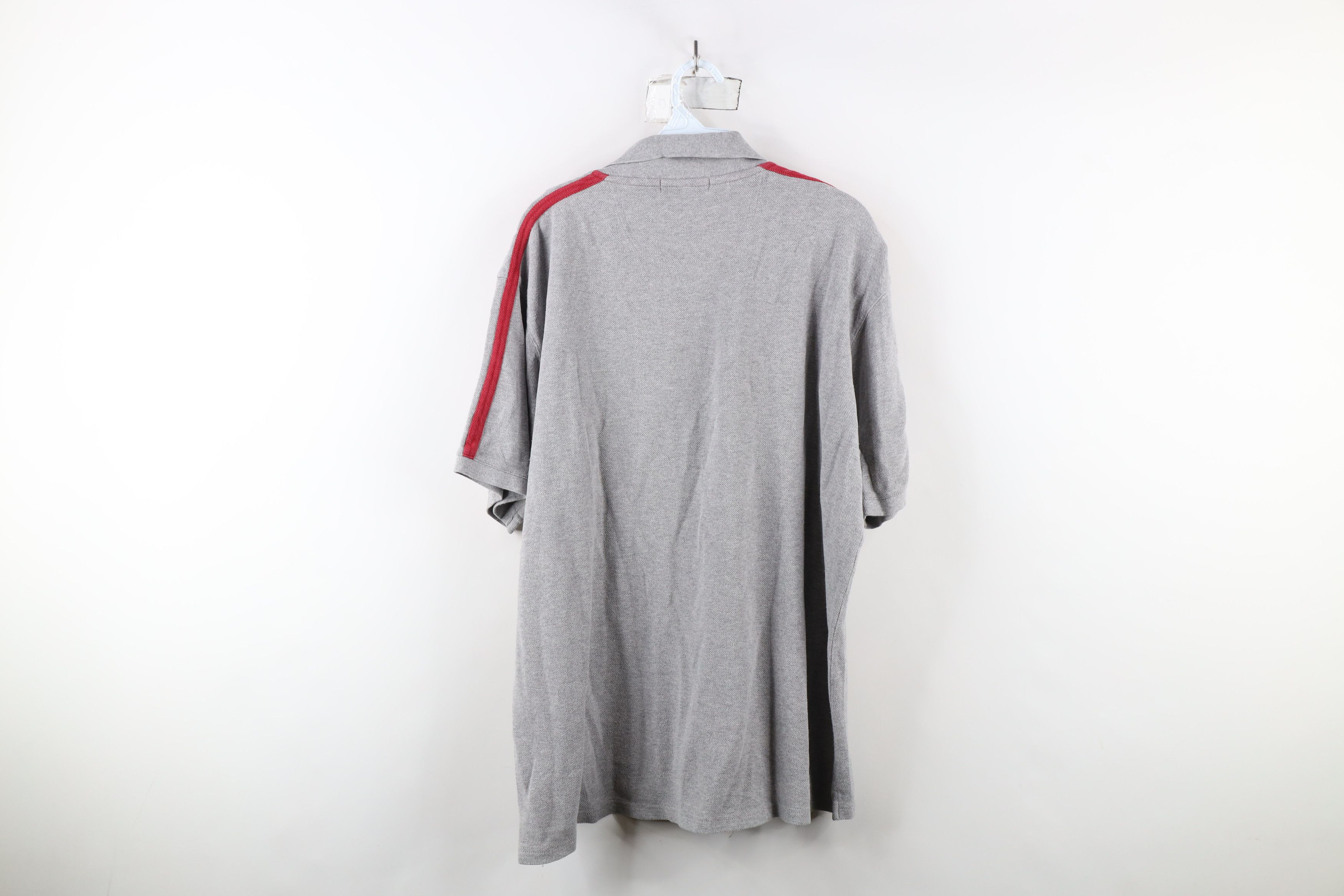 J.Crew × Vintage Vintage 90s J Crew Thermal Knit Collared Polo Shirt Gray Size US XL / EU 56 / 4 - 10 Thumbnail