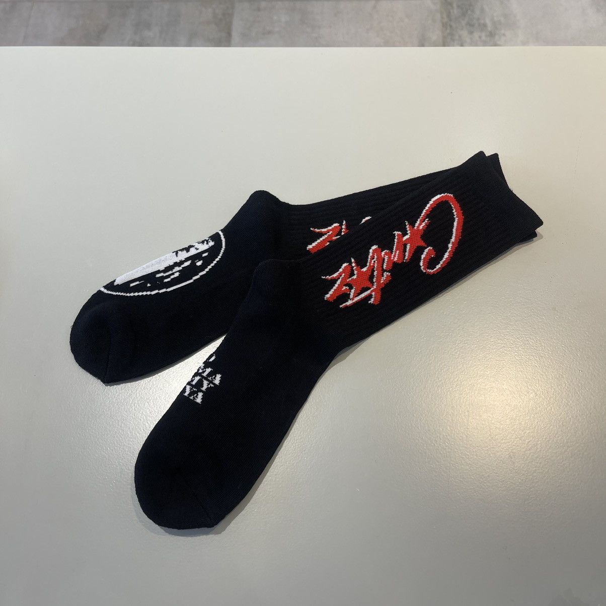 Corteiz Corteiz Allstarz Socks Black/Red Size ONE SIZE - 1 Thumbnail