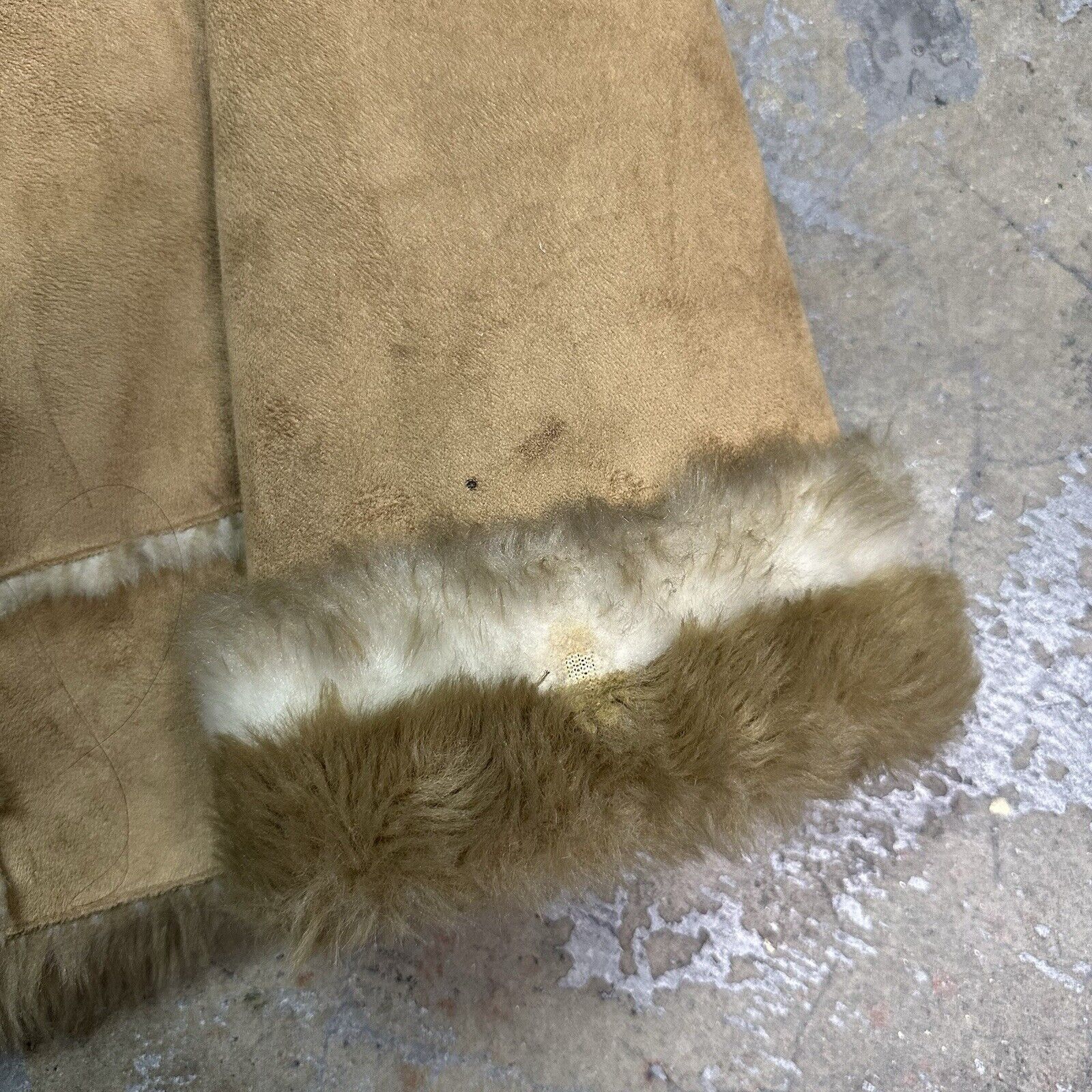 Bebe × Diesel × Von Dutch Vintage Y2K Bebe Fur Lined Afghan Coat Jacket Small Women Size S / US 4 / IT 40 - 4 Thumbnail