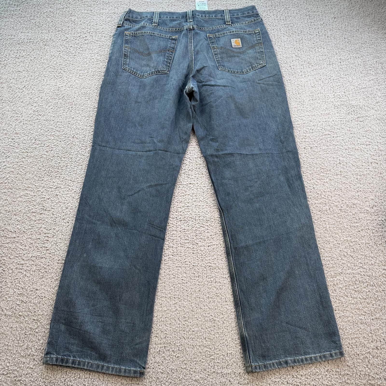 Carhartt Carhartt Relaxed Fit Jeans Mens 36x32 Blue Denim Workwear Size US 36 / EU 52 - 2 Thumbnail