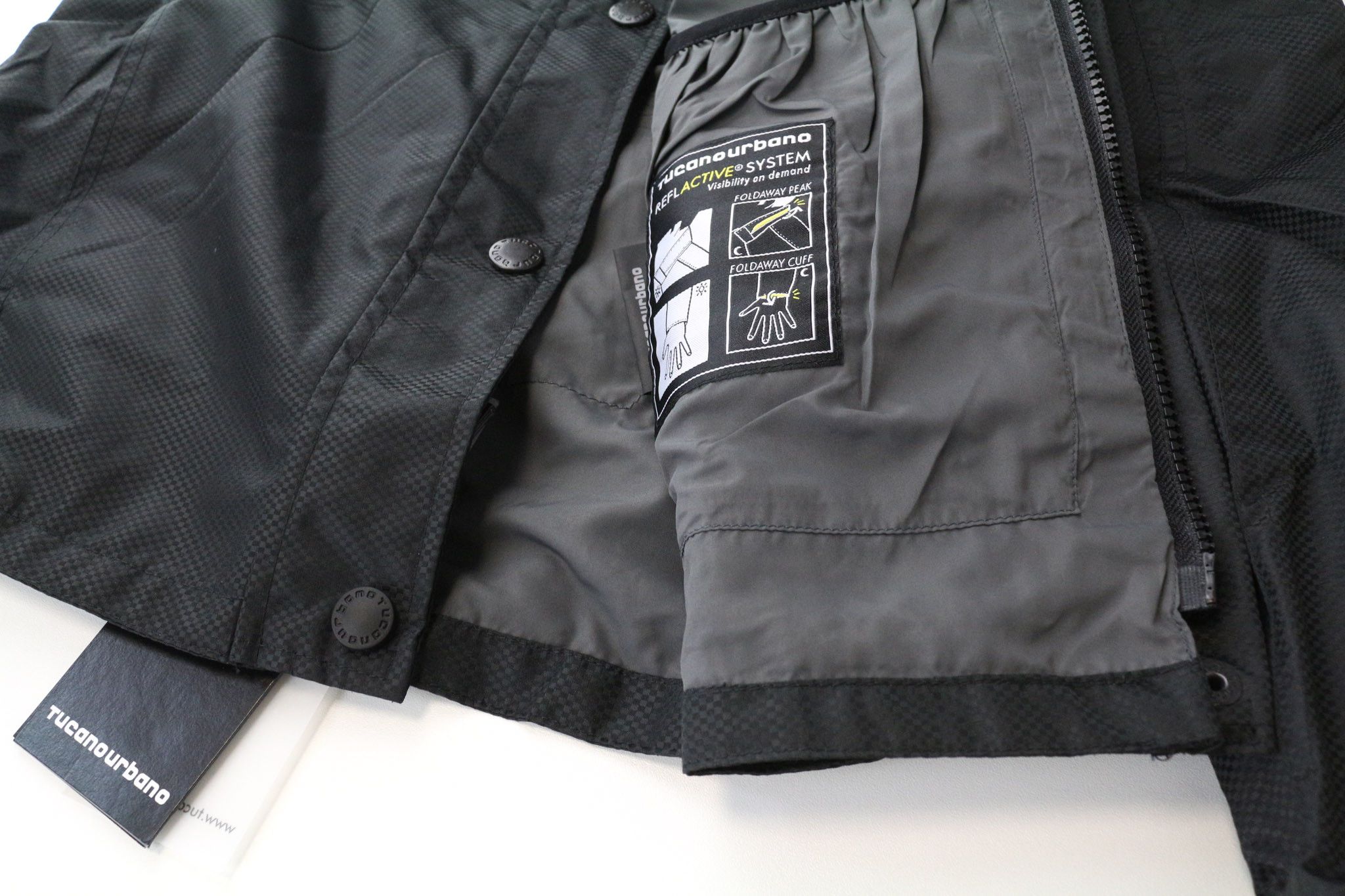 Other TINA M Black Windbreaker Lined Moto Jacket 76220 Size M / US 6-8 / IT 42-44 - 9 Thumbnail