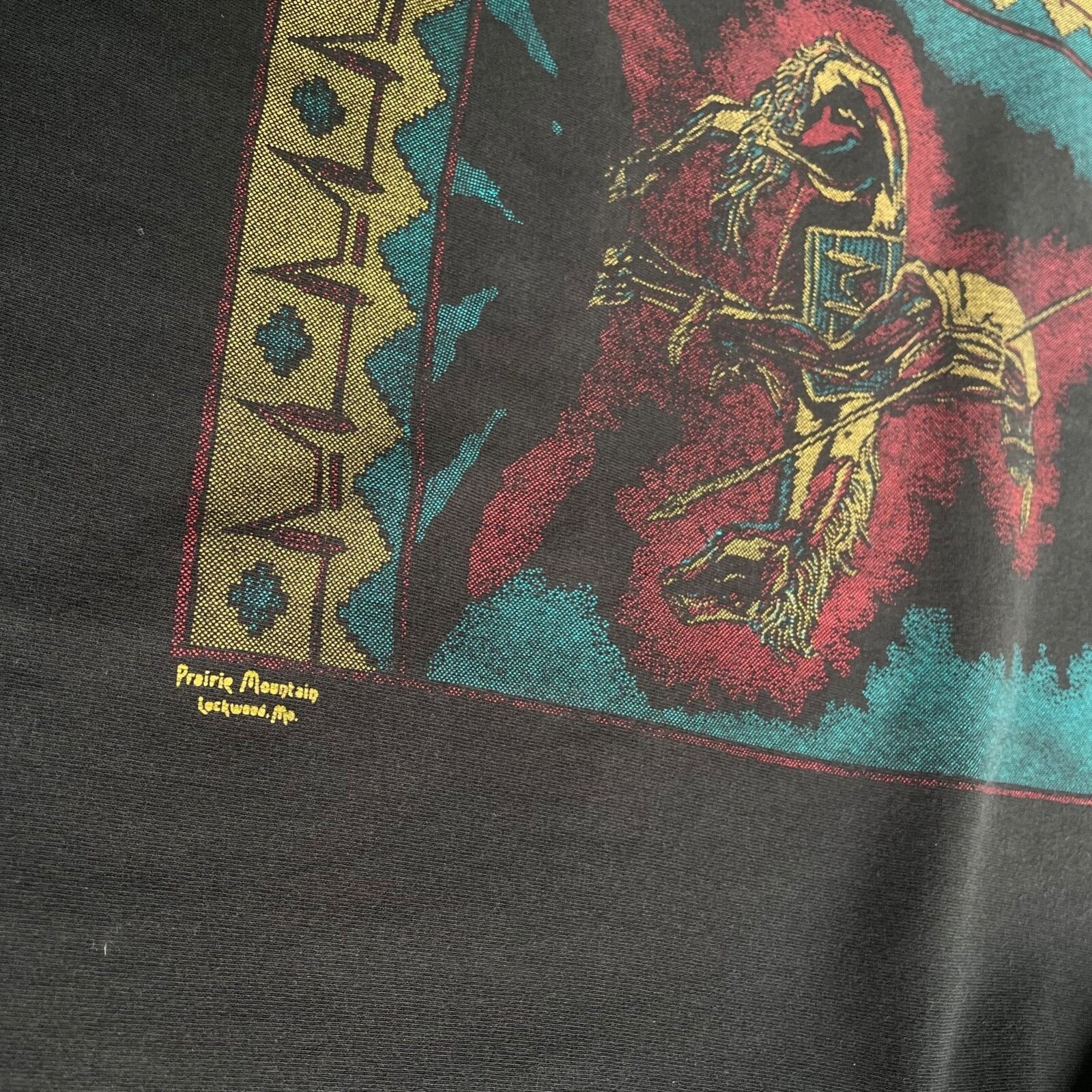 Vintage Prairie Mountain Luckwood Indians Vintage T Shirt 9196AC Size US XL / EU 56 / 4 - 3 Thumbnail