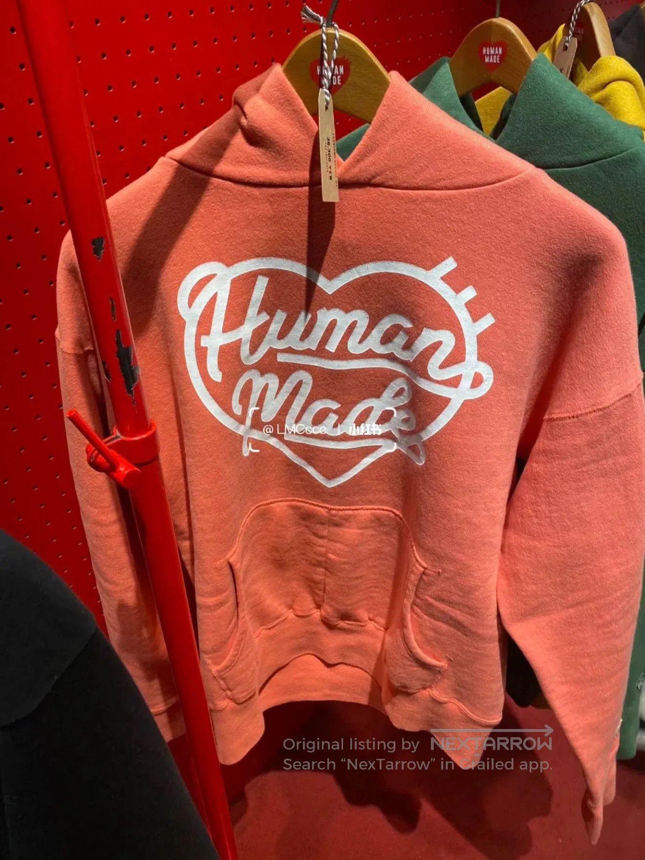 Human Made pink casual hoodie with heart logo. Size US M / EU 48-50 / 2 - 9 Thumbnail