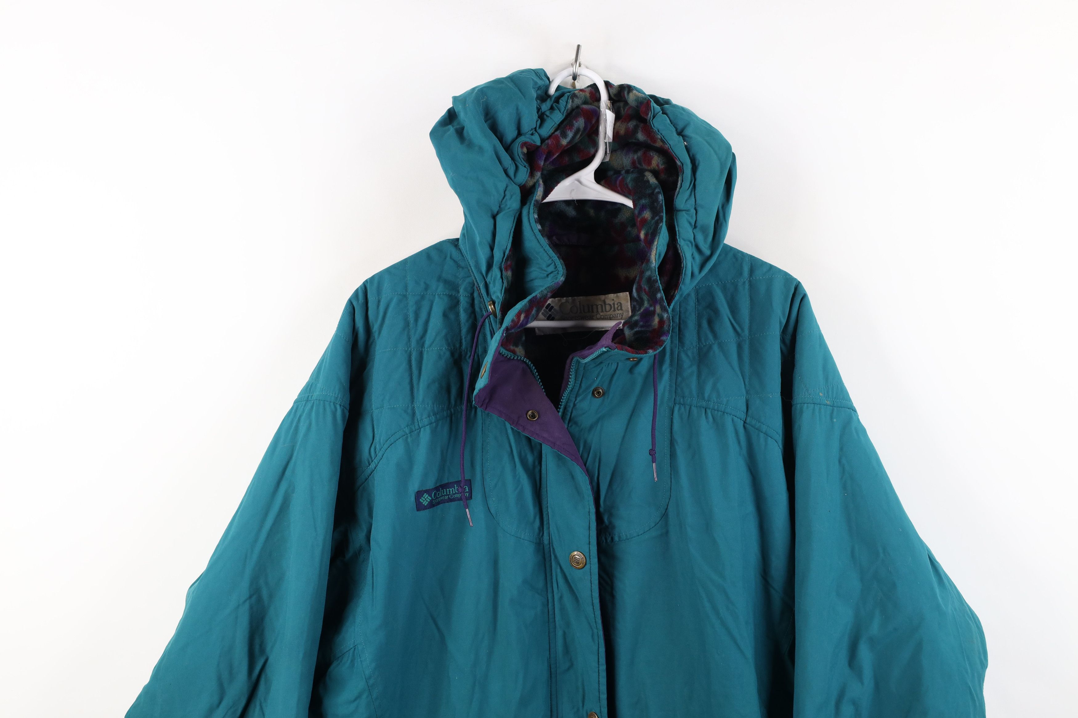 Columbia Vintage 90s Columbia Fleece Lined Hooded Parka Jacket Size 3XL / US 20-22 - 2 Thumbnail