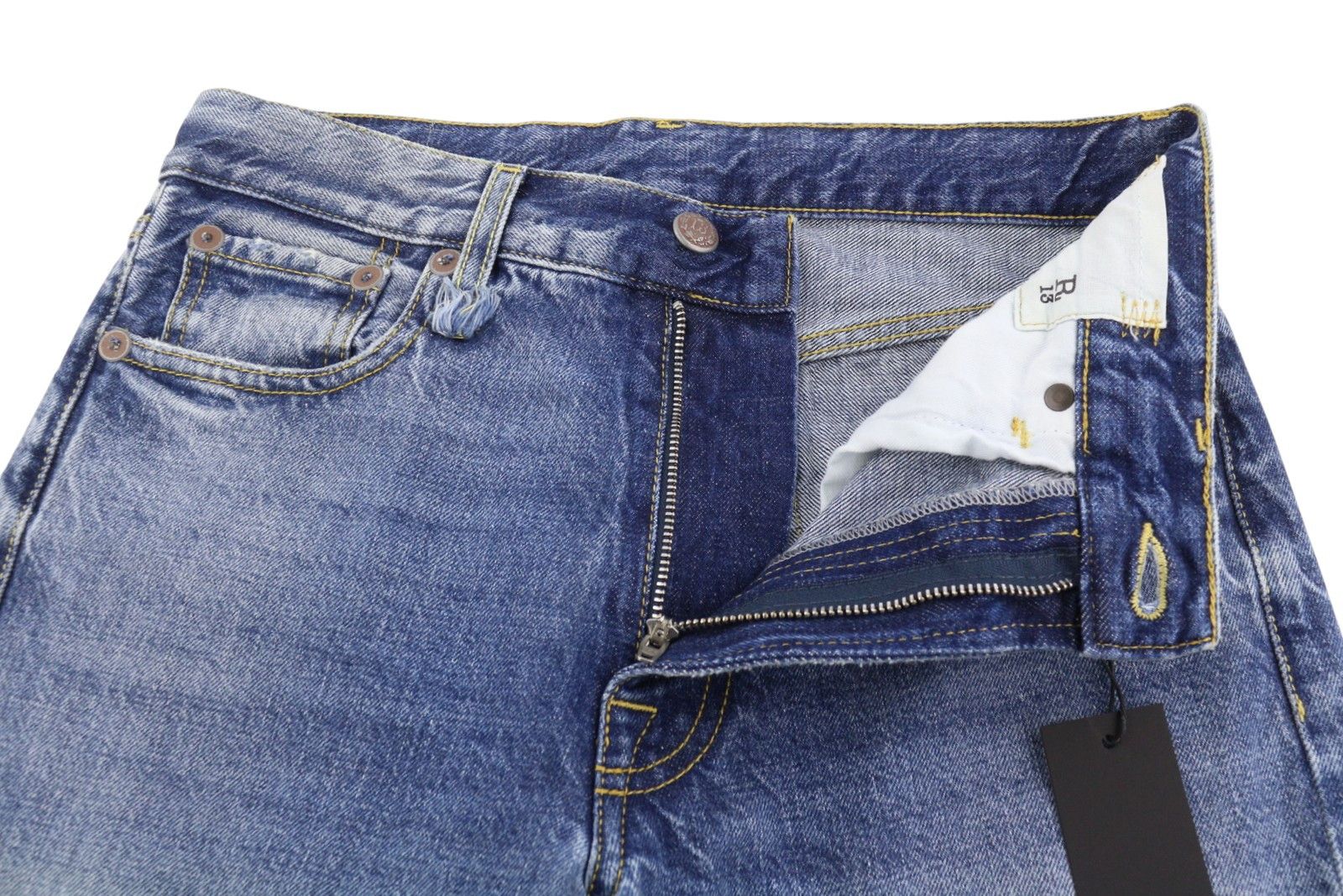 R13 ROMEO 26 Hutton Blue Cropped Ankle Jeans 89855 Size 26" / US 2 / IT 38 - 5 Thumbnail