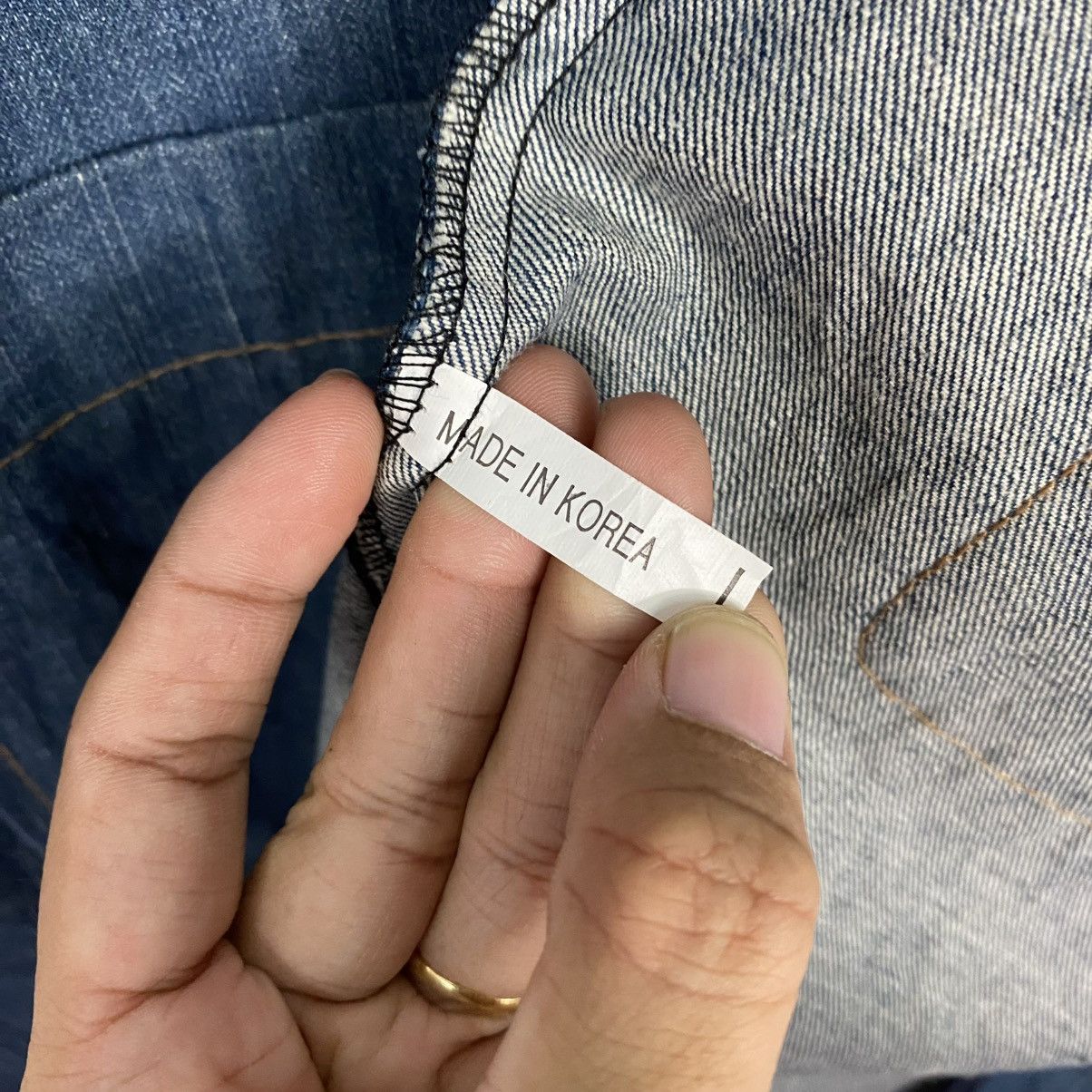 Indigo 🔥VINTAGE DENIM INDIGO CHORE JACKET NEW YORK STORY Size US M / EU 48-50 / 2 - 19 Thumbnail