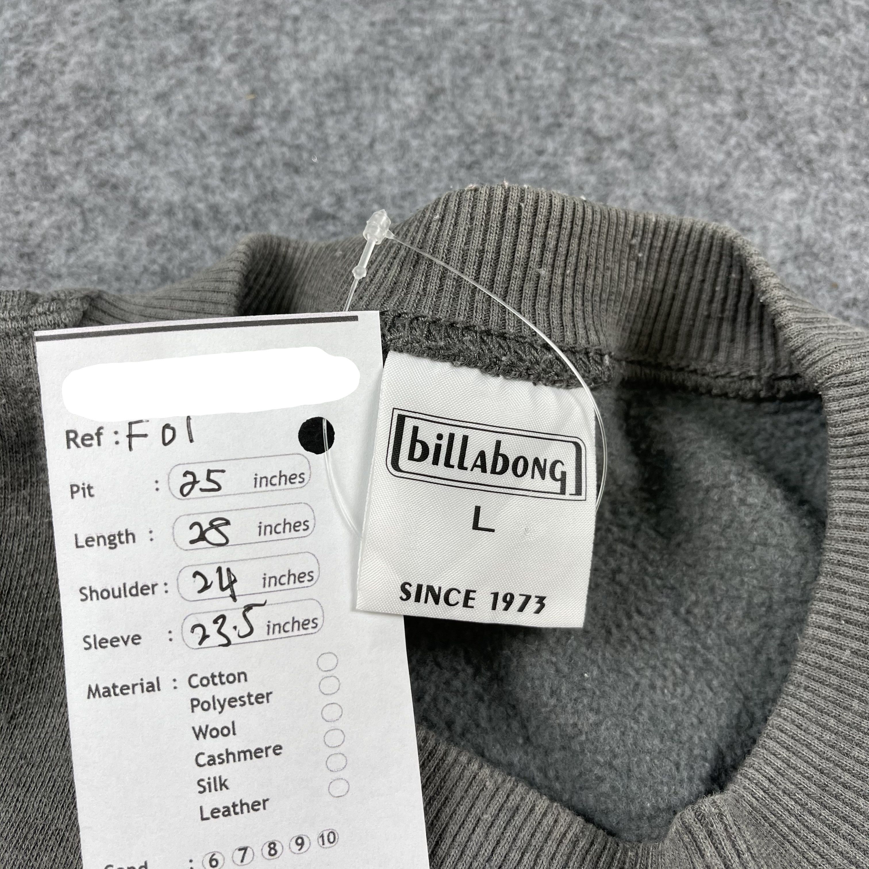 Billabong Vintage Billabong Sweatshirt Sun Faded F01 Size US L / EU 52-54 / 3 - 6 Thumbnail