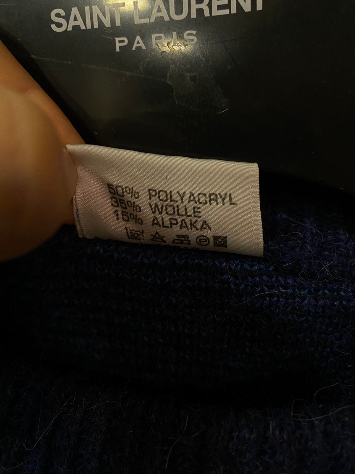 Vintage Wool 90's YSL Sweater Soft YSL Wool Sweater Knit Size US L / EU 52-54 / 3 - 4 Thumbnail