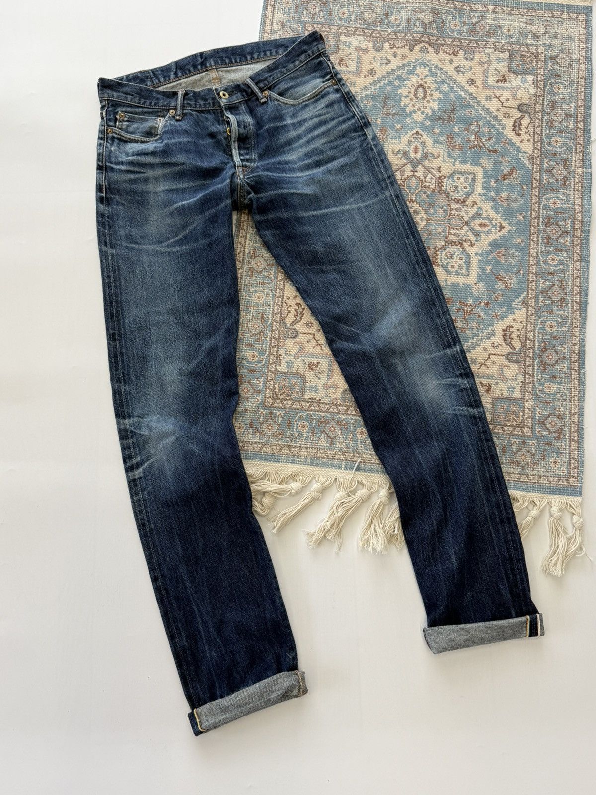 Japan Blue Japan 🇯🇵 Blue Cote d’Ivoire Cotton Selvedge Jeans Denim Pants Size US 32 / EU 48 - 1 Thumbnail