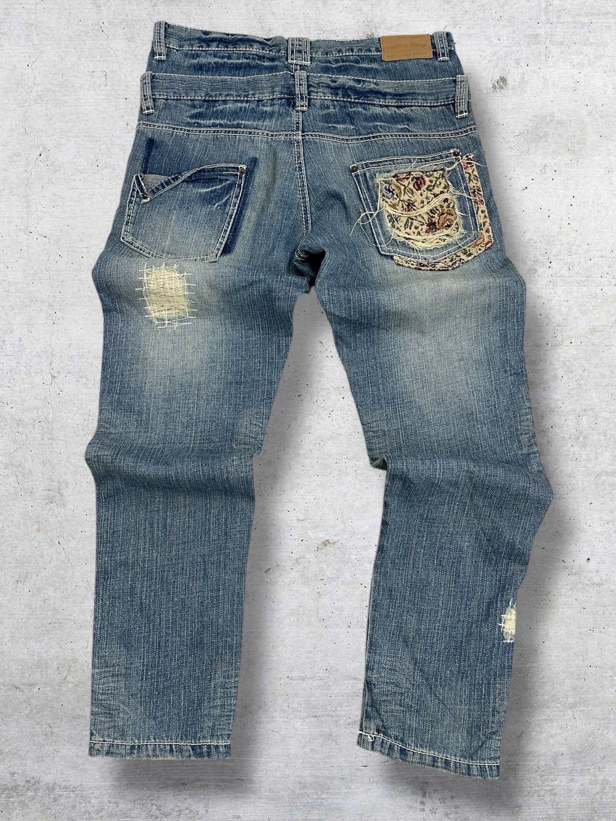 semanticdesign VINTAGE STITCH STUDIO OG JAPAN DESIGNER DOUBLE WAIST DENIM Size US 32 / EU 48 - 10 Thumbnail