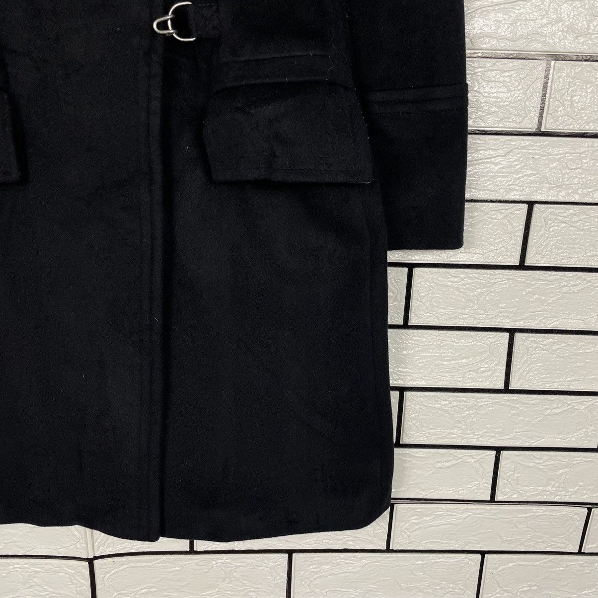 MAX&Co. Max & Co Women Black Overcoat Made In Italy Size S / US 4 / IT 40 - 5 Thumbnail