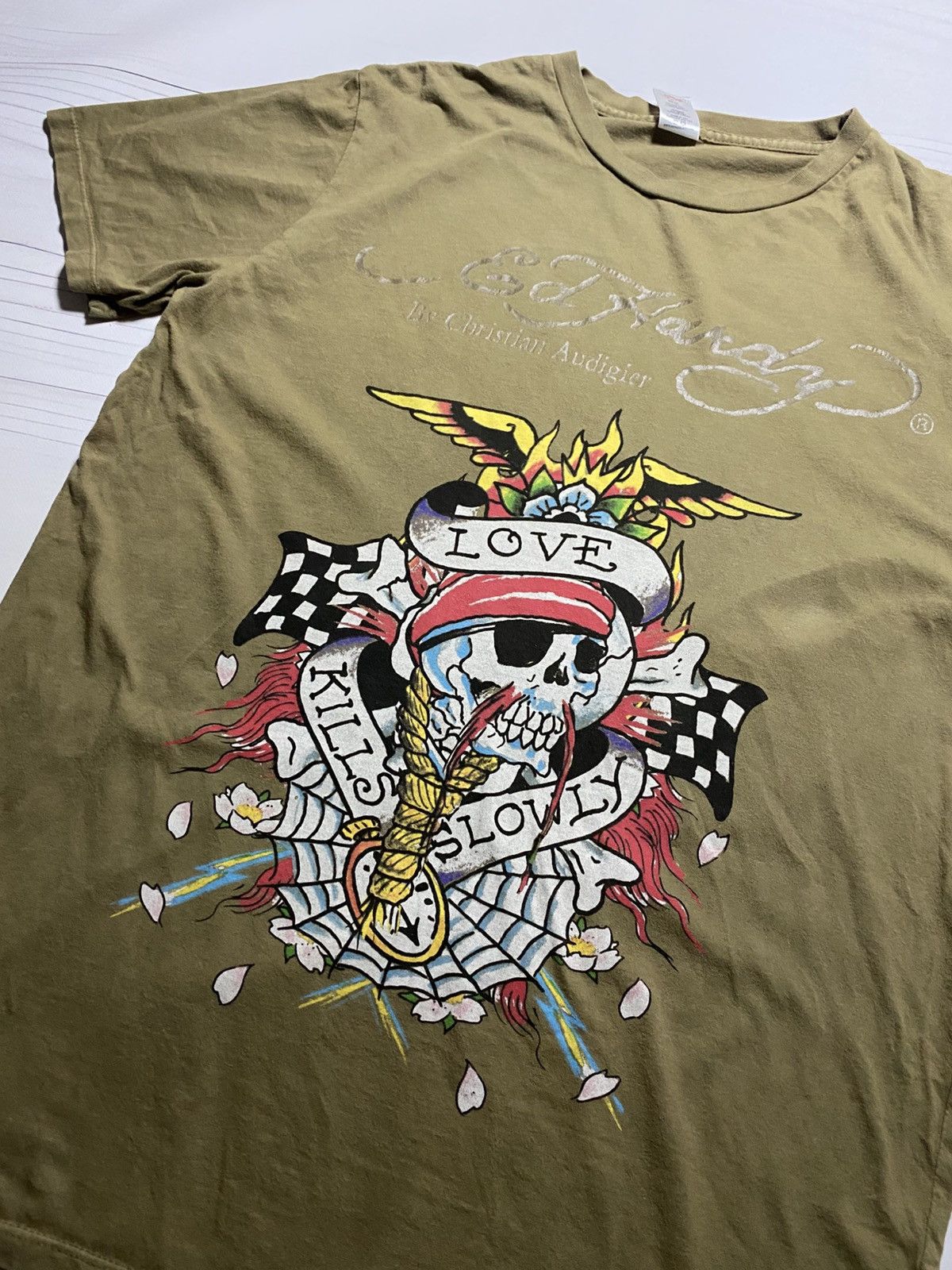 Christian Audigier × Ed Hardy × Japanese Brand Ed Hardy By Christian Audigier Skull Big logo t shirt y2k Size US L / EU 52-54 / 3 - 13 Thumbnail