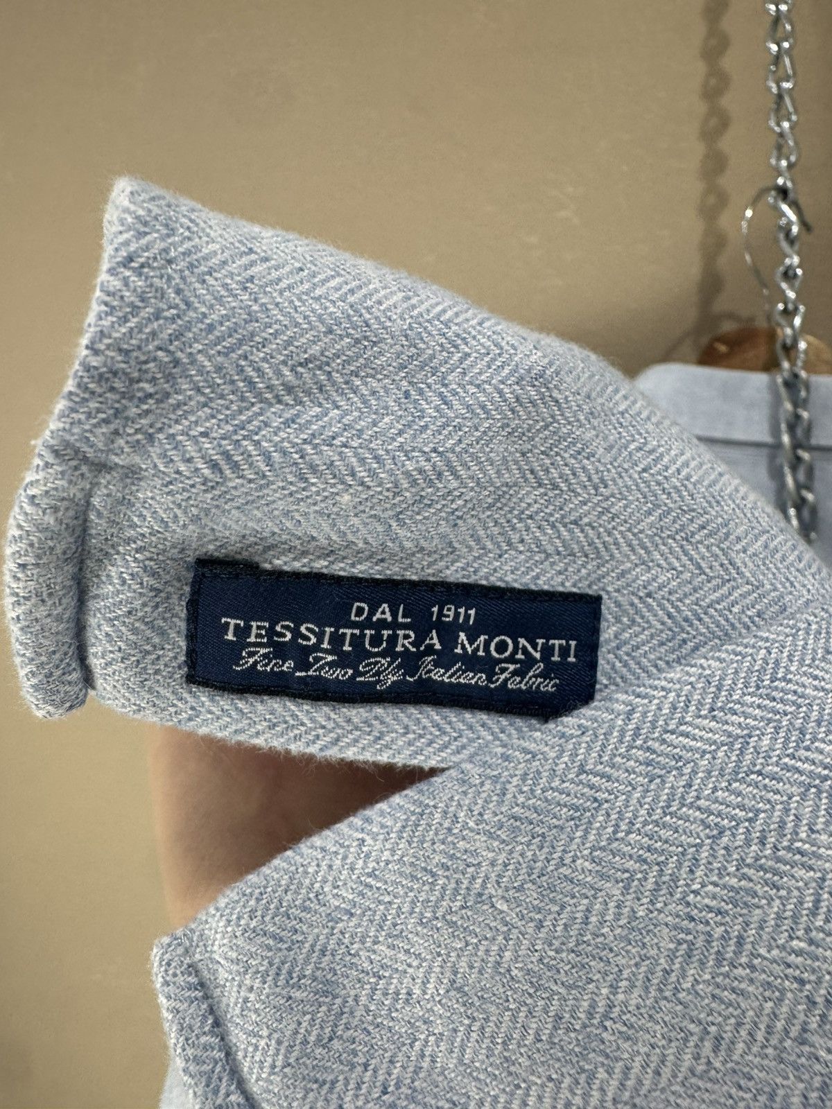 Suitsupply Suitsupply Mens Slim Fit Dress Shirt 16 Blue Egyptian Cotton Size US L / EU 52-54 / 3 - 6 Thumbnail