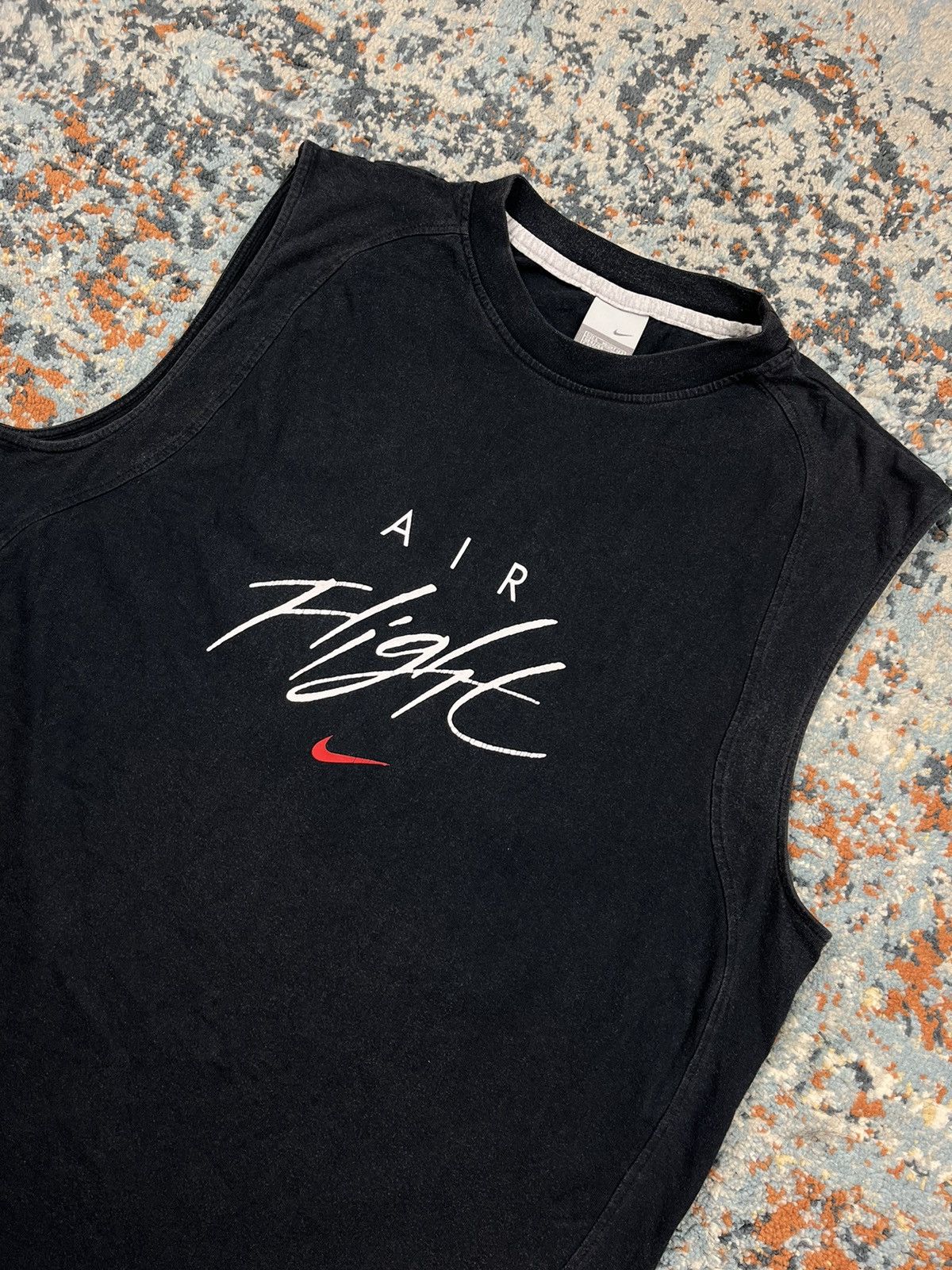 Other Vintage 00s Nike Air Flight 89 center swoosh sleeveless tee Size US L / EU 52-54 / 3 - 5 Thumbnail