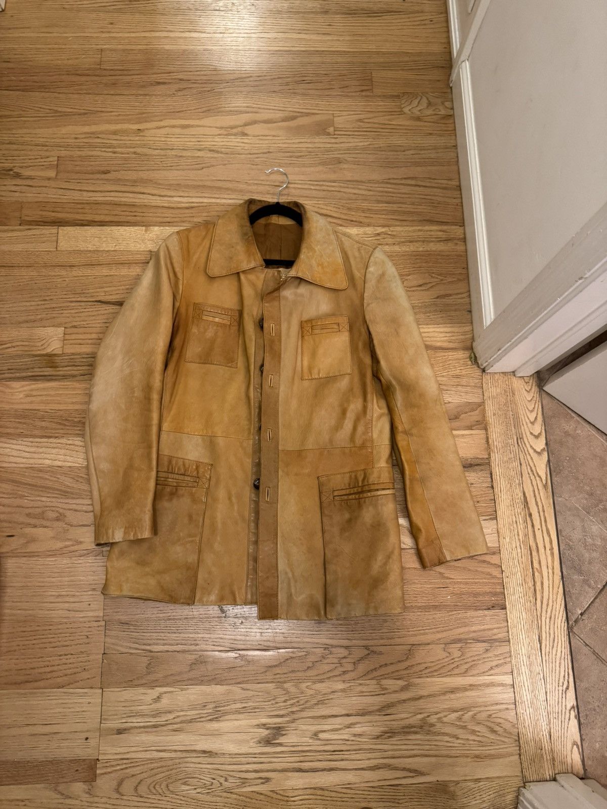 Vintage Vintage italian hand made brown leather jacket Size US M / EU 48-50 / 2 - 1 Thumbnail