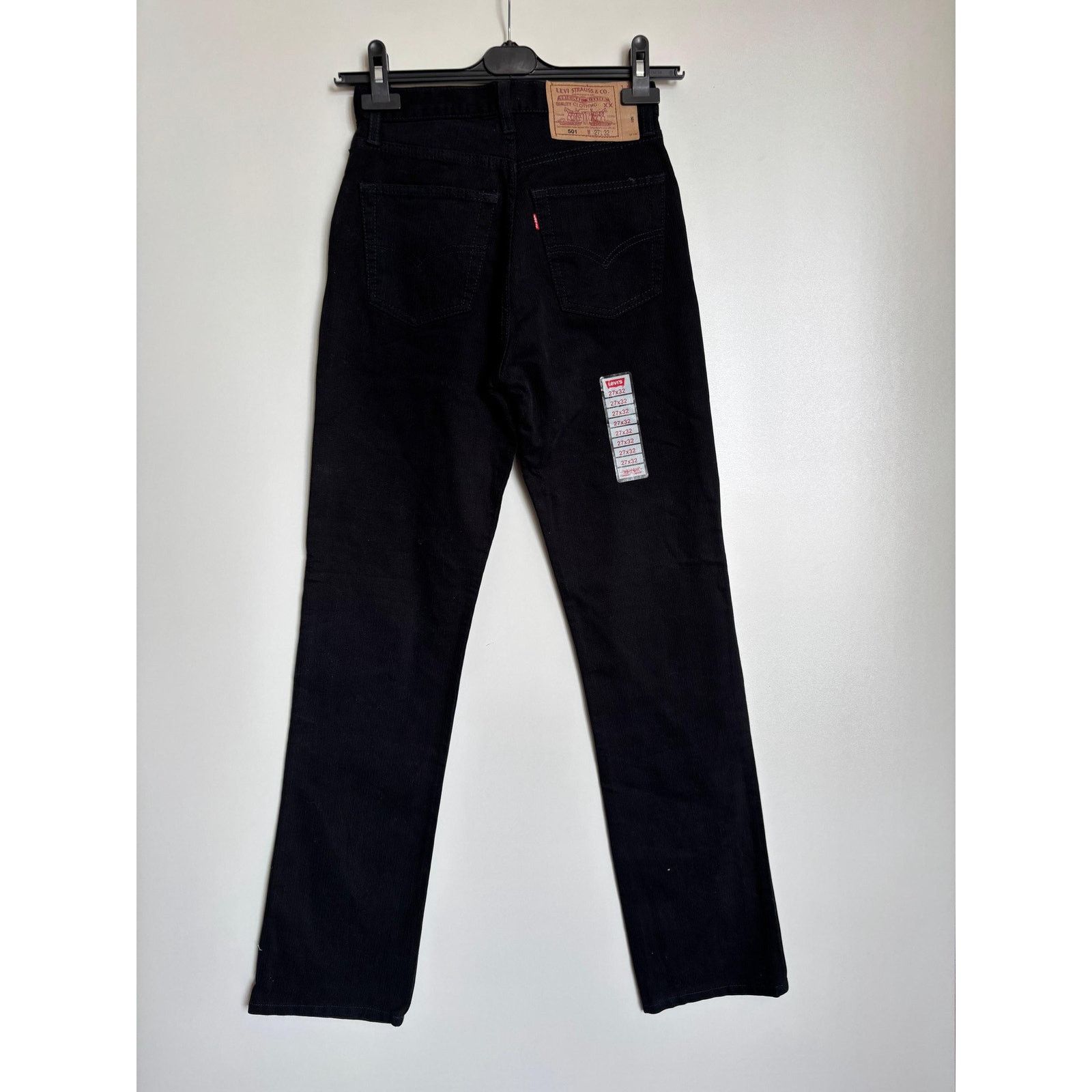 Levi's Deadstock Levi’s 501 W27 L32 Black Corduroy USA Made 90s Size US 27 - 4 Thumbnail
