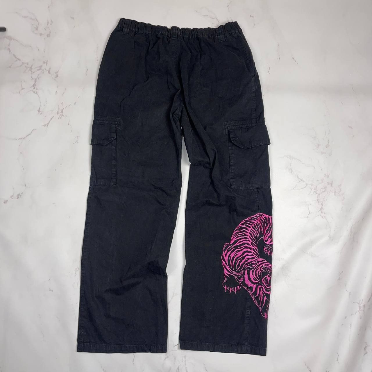 Asos Vintage Asos Cargo baggy pink tiger y2k streetwear Size US 34 / EU 50 - 9 Thumbnail