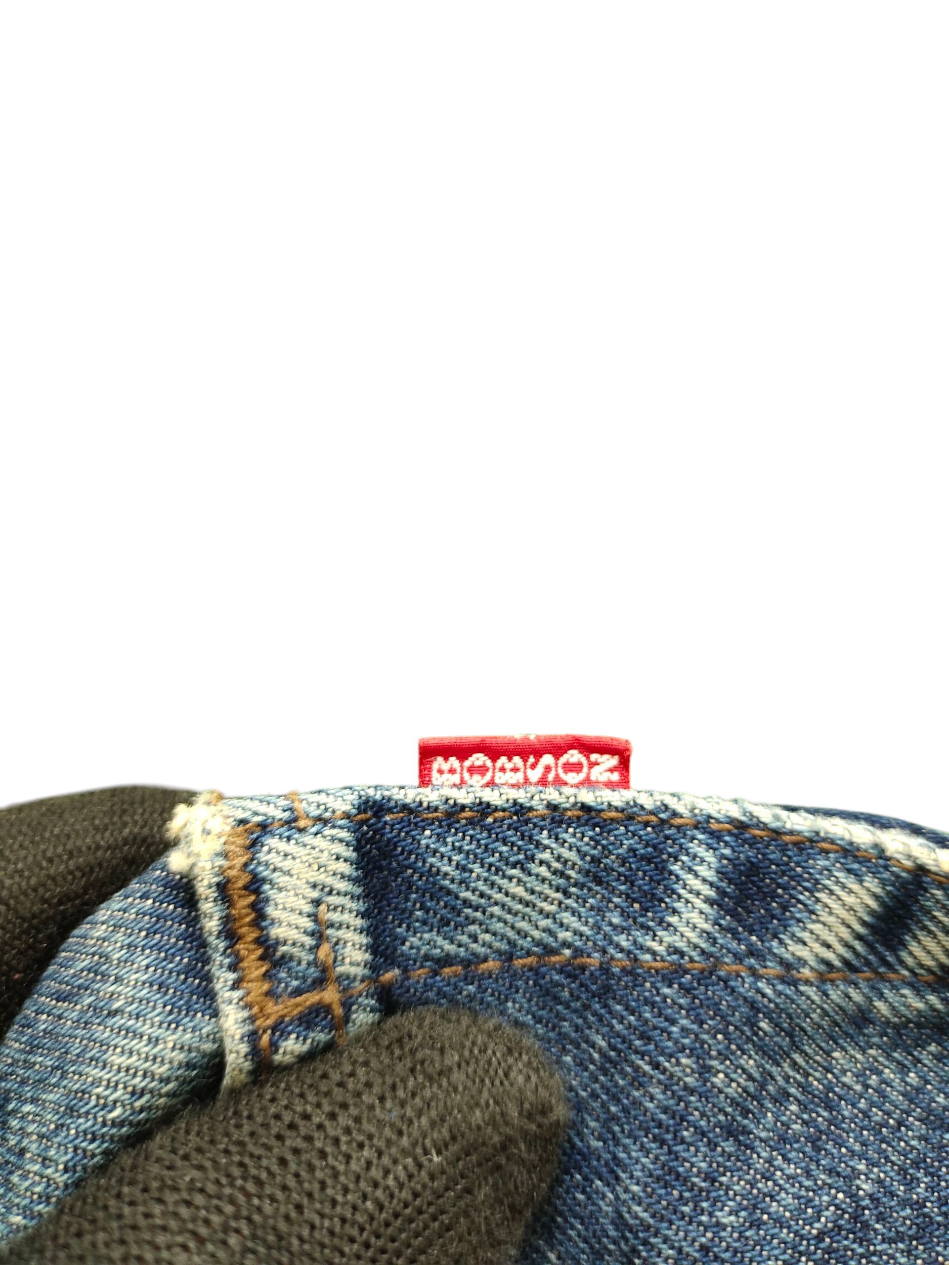 Comme des Garcons × Undercover Vintage Bobson Japan Regular Clawmark Distress Denim Jeans Size US 32 / EU 48 - 13 Thumbnail