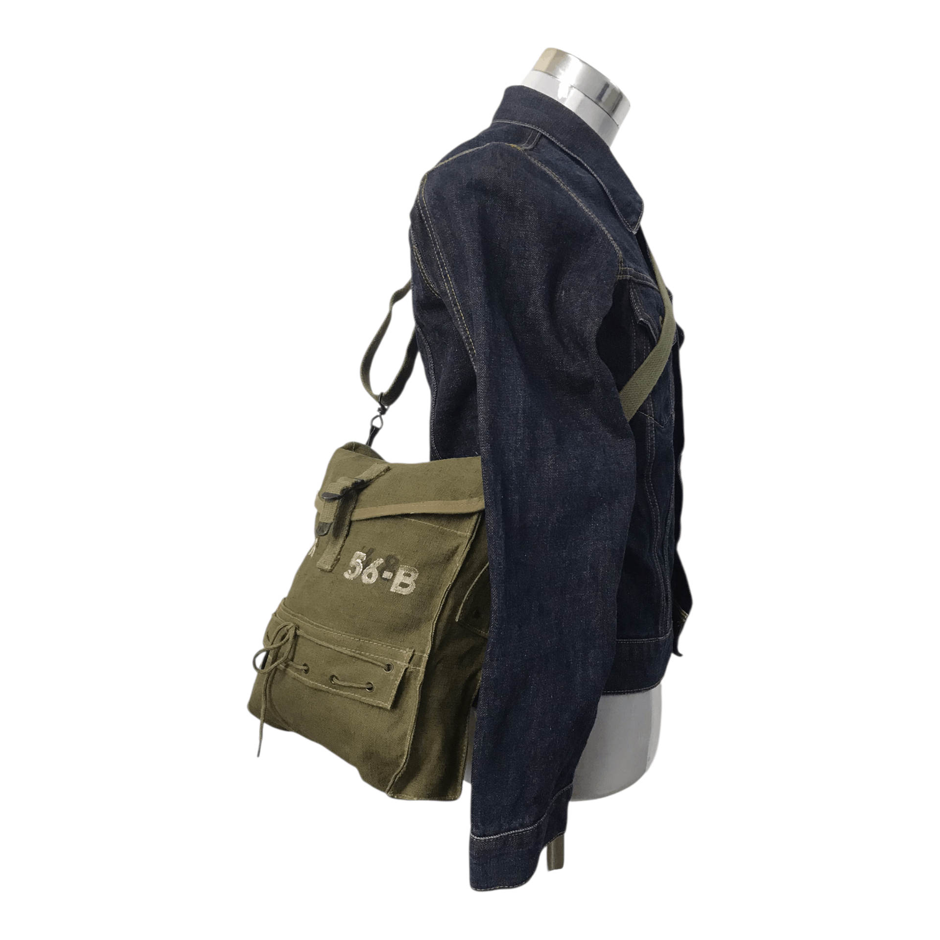 Army Of Me × Vintage Vintage Army Cotton Green Sling Bag Size ONE SIZE - 1 Thumbnail